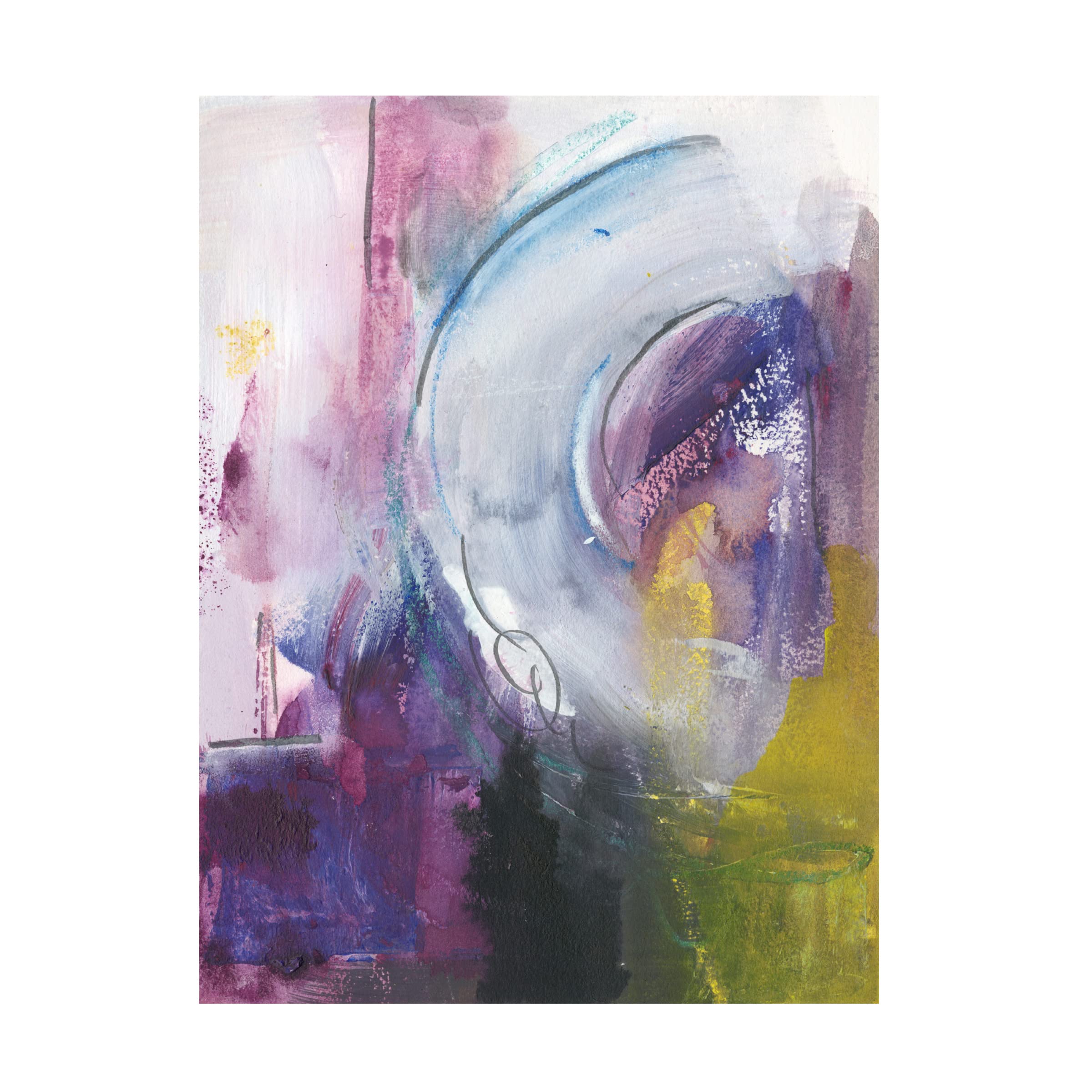 Joyce Combs 'New Beginning IV' Canvas Art Print - Modern Wall Decor for Living Room, Bedroom & Office - Trademark Fine Art Collection
