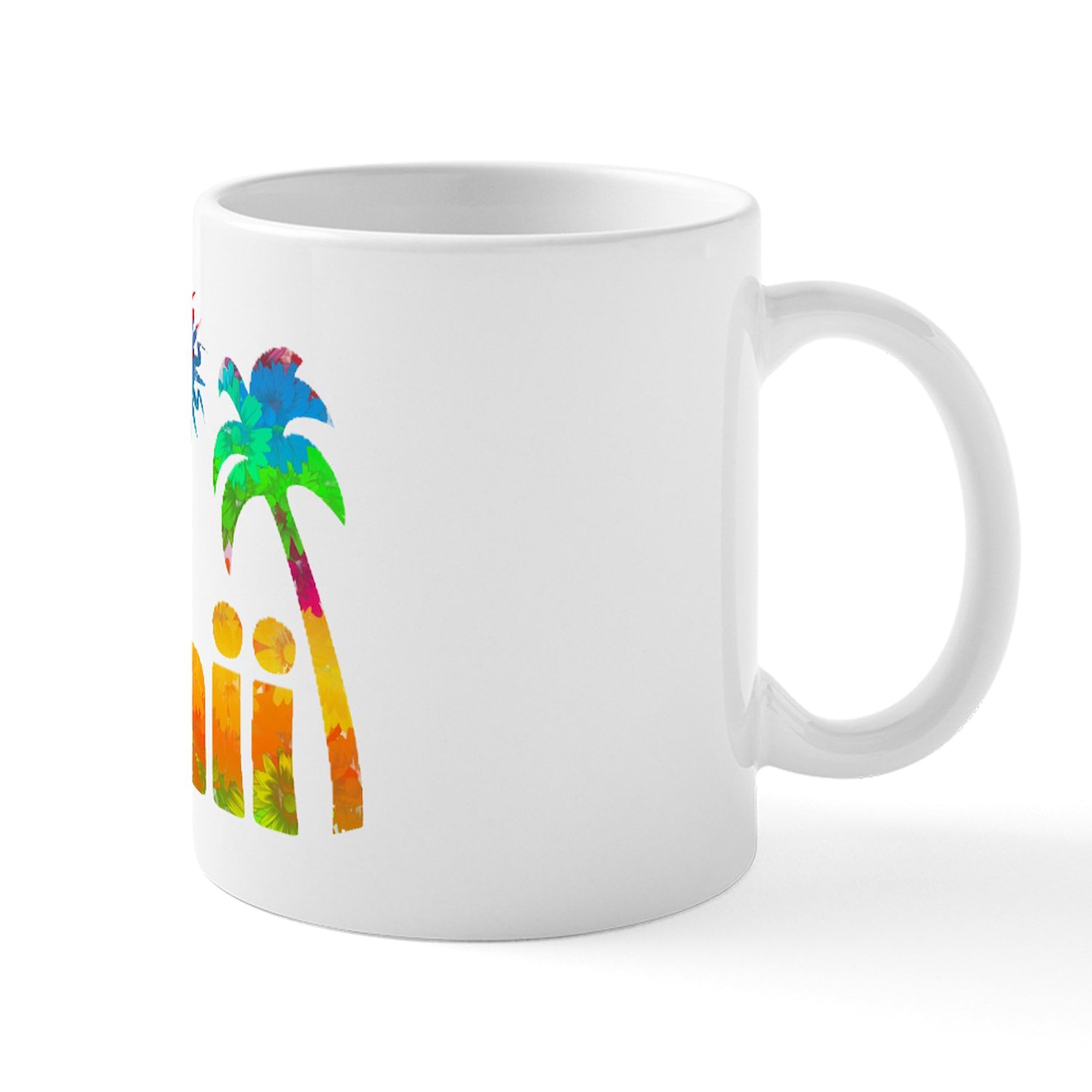 Hawaii Tropics 11 oz Ceramic Coffee Mug (325 ml) - Perfect for Home, Office & Travel - Durable & Stylish Coffee Cup