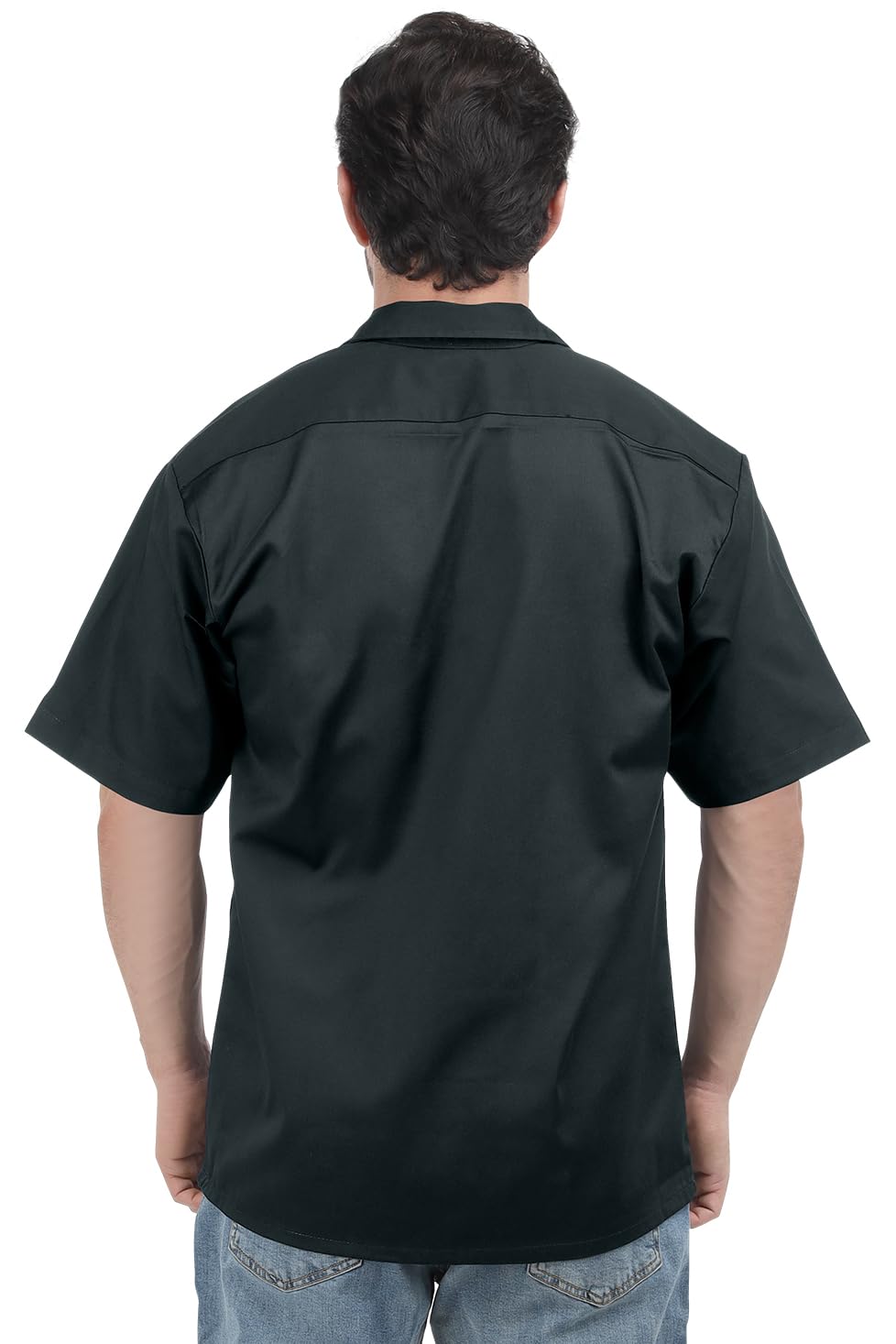 Durable NY Threads Men's Short Sleeve Work Shirt with Two Pockets - Comfortable & Breathable for Construction, Landscaping & Outdoor Jobs