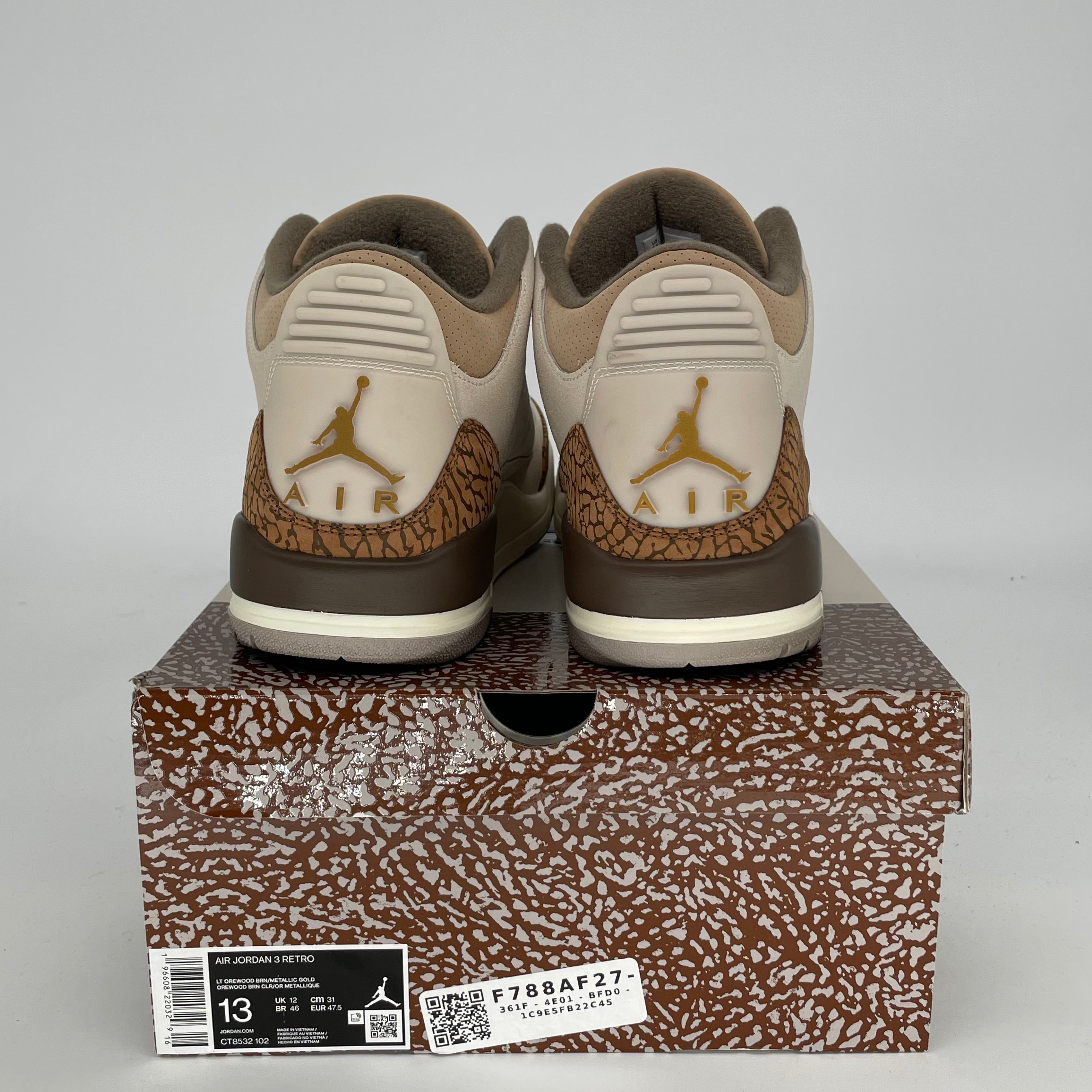 AIR JORDAN 3 PALOMINO Men's Basketball Shoes Size 13 - Retro Style Sneakers CT8532-102 | Perfect for Streetwear, Casual Outfits & Basketball Games