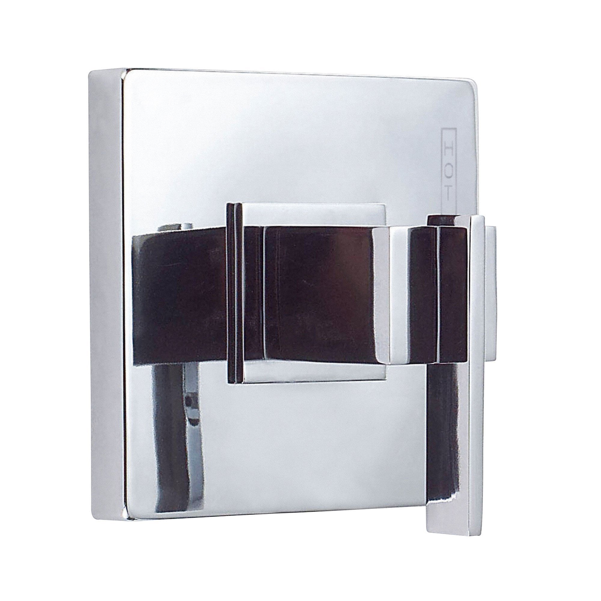 Danze Sirius Chrome Single Handle Pressure Balance Square Shower Faucet with Rough-in Valve - Perfect for Modern Bathroom Renovations and Spa-Like Shower Experiences