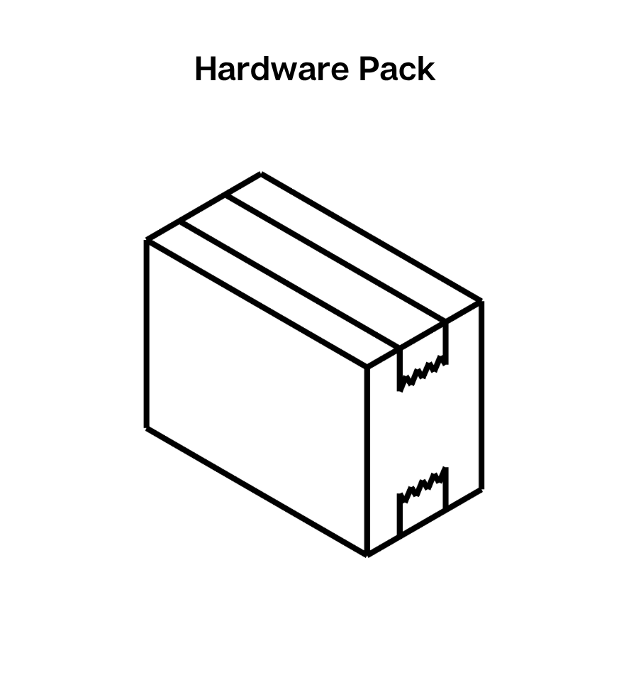 Hardware Pack - Essential Tools & Fasteners Kit for DIY Projects, Home Repairs, and Construction | Screws, Nails, Bolts, and More