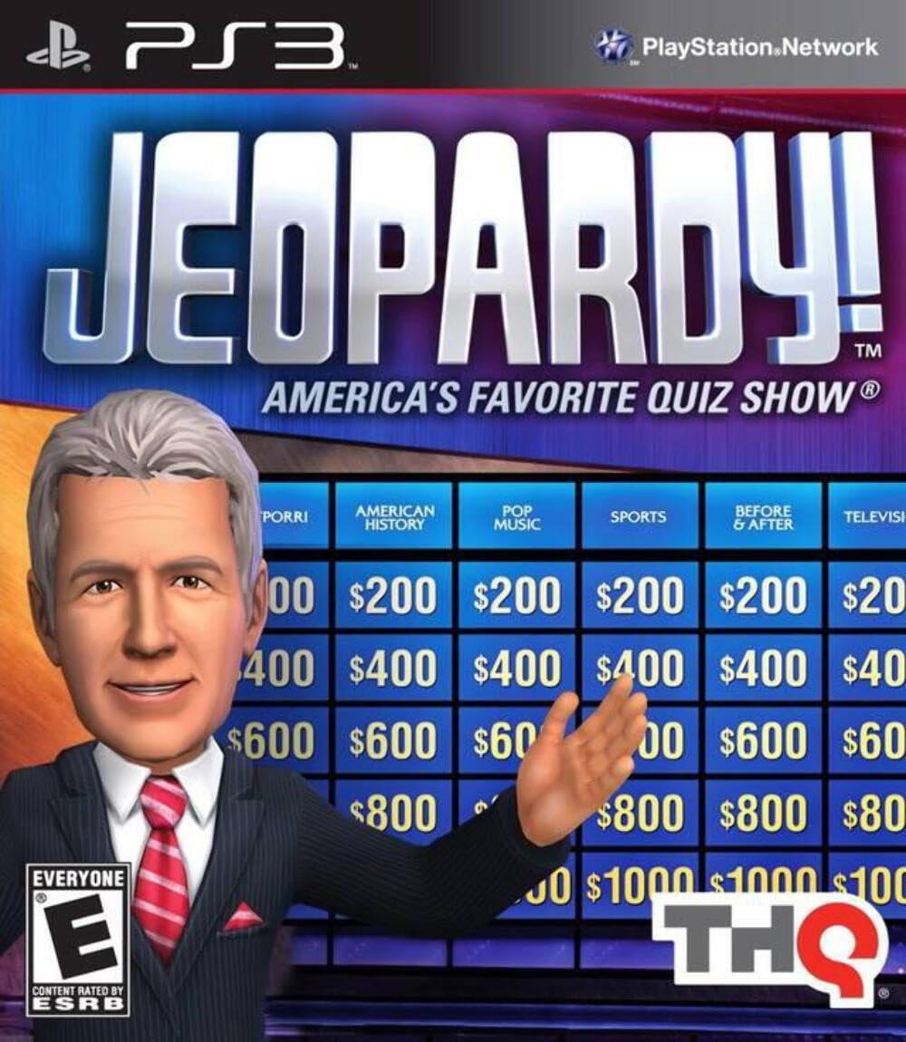 Jeopardy! Game for PlayStation 3 - Trivia Challenge & Family Fun - Perfect for Game Nights & Learning Activities