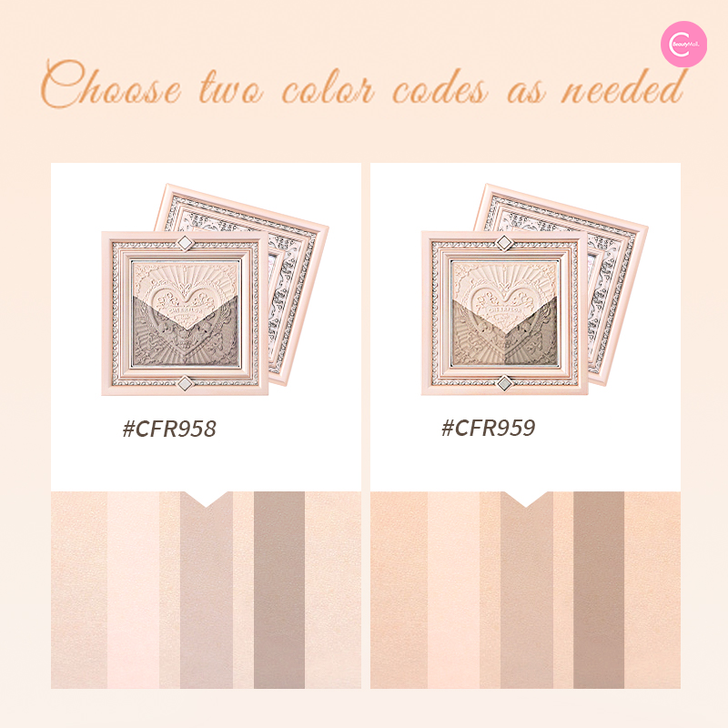 CHEERFLOR Angel Frame Contour & Highlight Palette - Professional Makeup Kit for Face Sculpting & Glow - Perfect for Bridal, Photoshoot & Evening Makeup Looks
