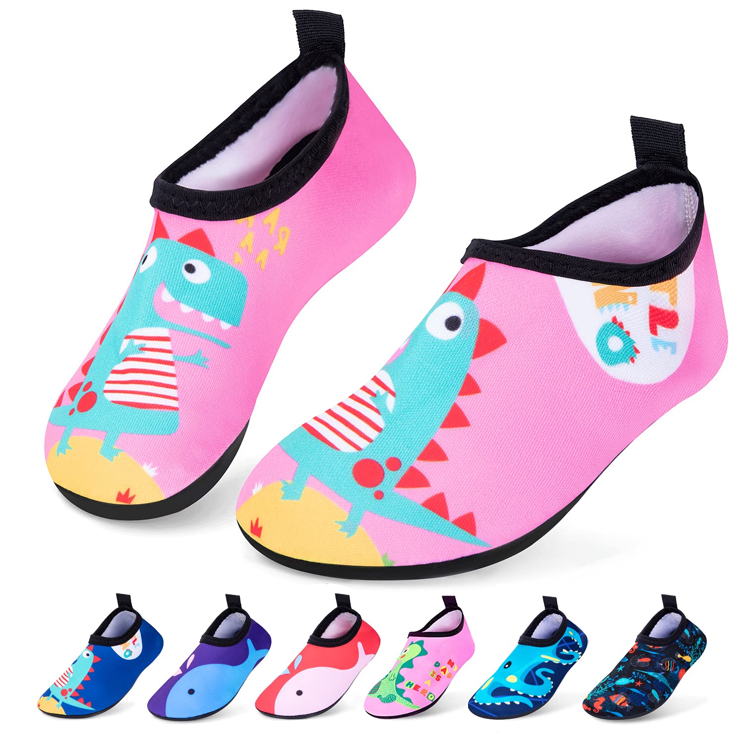 **RJVW Non-Slip Quick-Dry Water Shoes for Kids & Toddlers – Barefoot Aqua Socks for Swimming, Beach, Pool & Outdoor Sports**    *(Perfect for Beach Trips, Pool Parties, Water Parks & Summer Adventures!)*