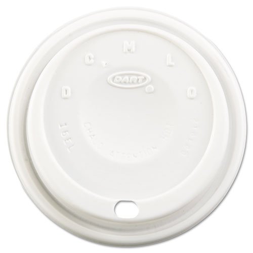 Premium White Cappuccino Dome Sipper Lids - Fits 12-24oz Cups (1000/Carton) - Perfect for Coffee Shops, Drive-Thrus & Takeout Beverages