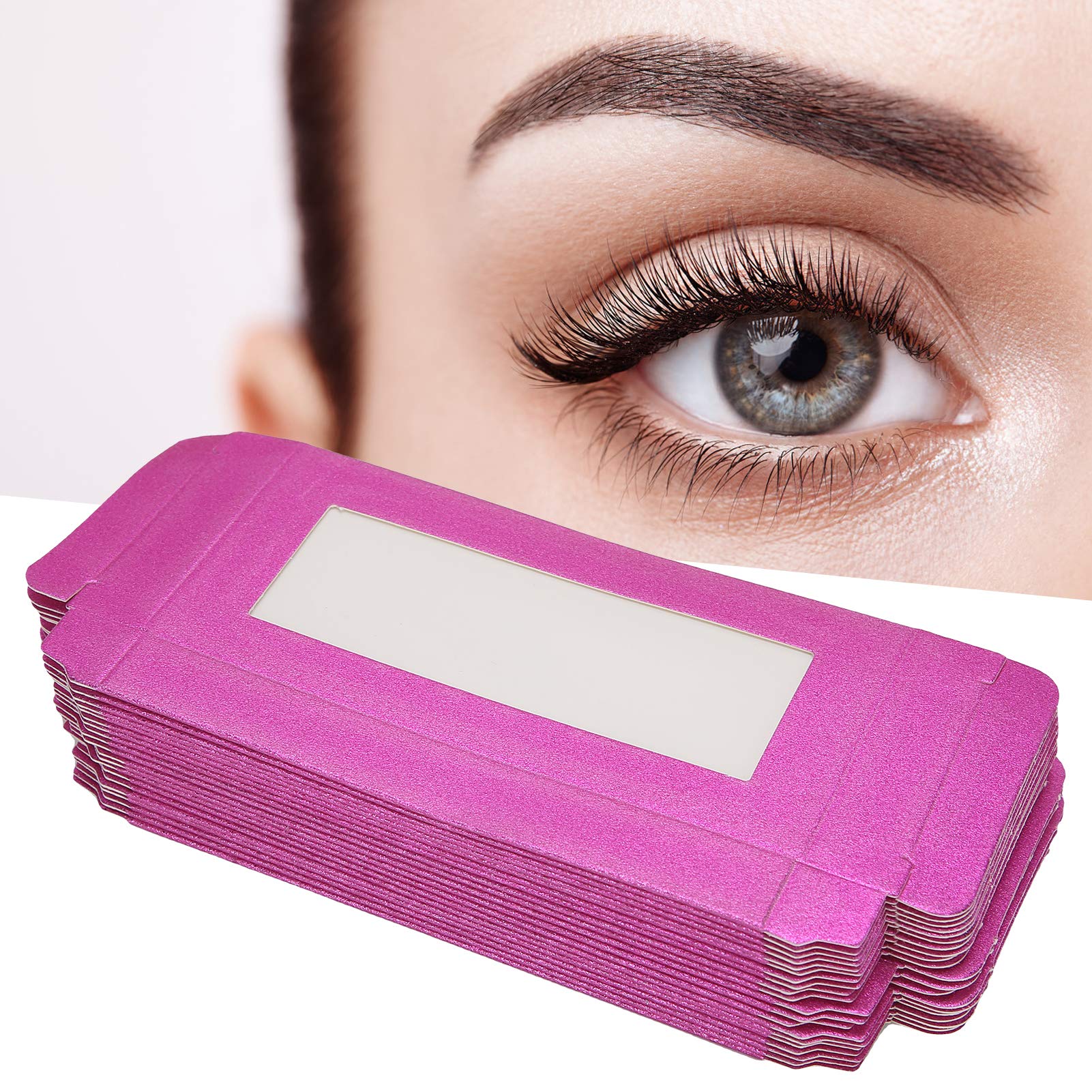 Rose Red Empty Eyelash Case - Portable Lash Box & Holder for Women & Girls - Perfect for Travel, Makeup Organizer & Salon Storage