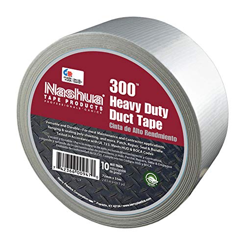 Heavy Duty Duct Tape #300 - 60 Yards, Strong Adhesive for Home Repairs, DIY Projects, and Emergency Fixes - Ideal for Sealing, Patching, and Bonding in Various Conditions