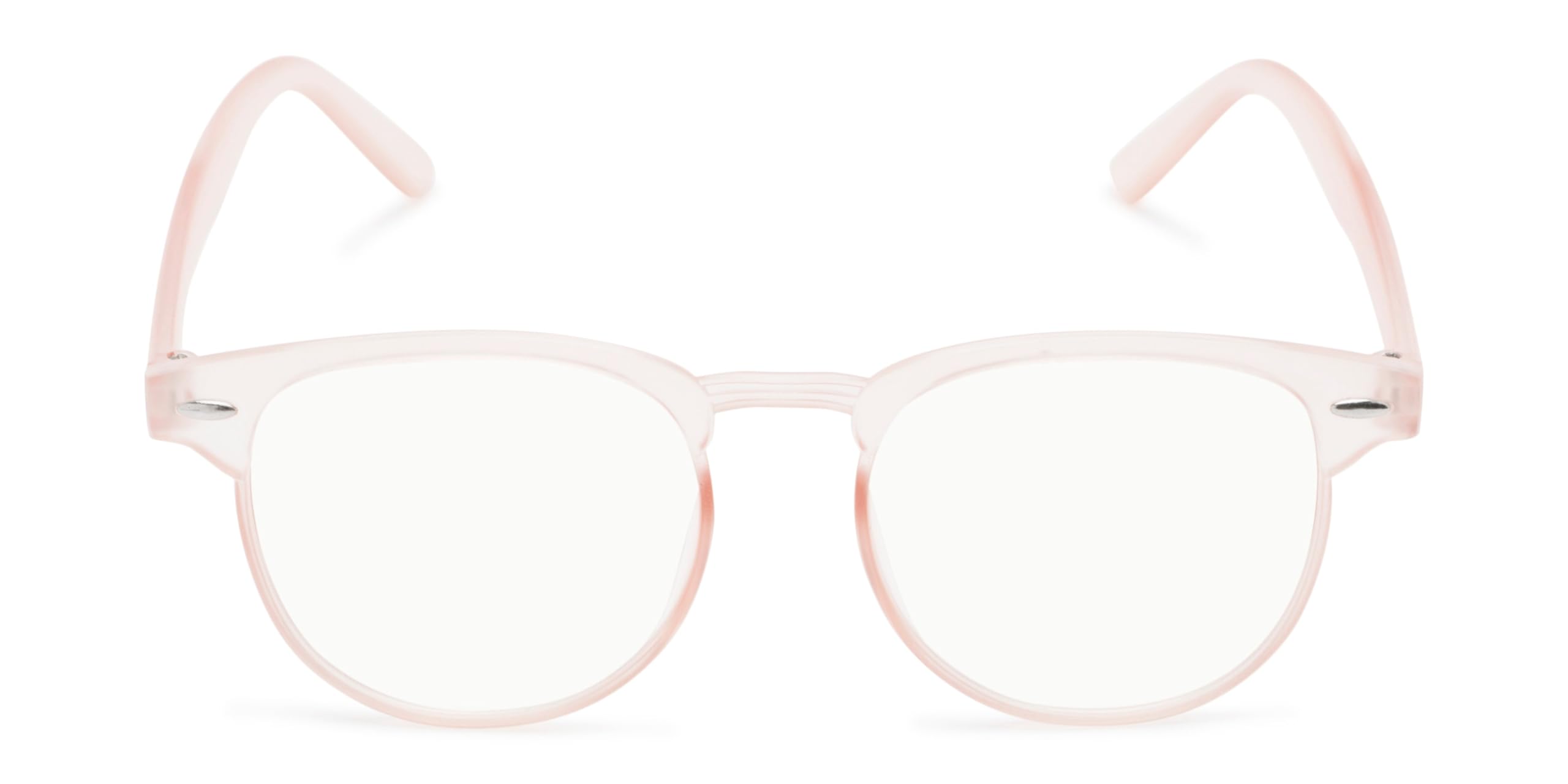 Blue Light Blocking Reading Glasses for Men & Women - Brick Round Frame Style | Computer Glasses, Office Use, Screen Time Protection