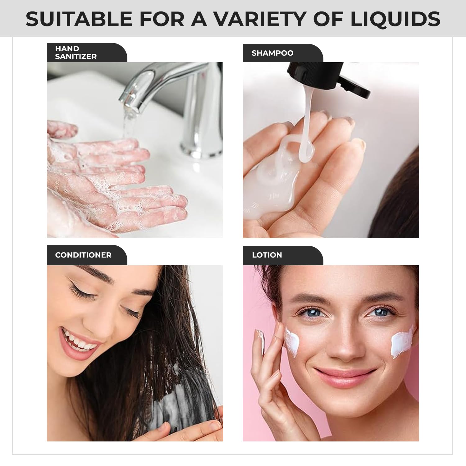 NSB Herbals 120ml Empty Clear Plastic Bottles - Refillable Travel Size Cosmetic Containers with Black Flip Cap - Perfect for Toiletries, Shampoos, Lotions & Creams (Pack of 3) - Ideal for Travel, Home Use & DIY Beauty Products