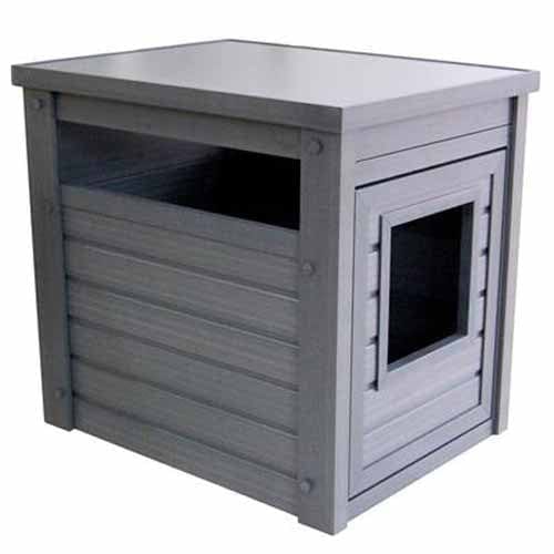 New Age Pet Litter Loo Litter Box Cover - Odor Control Cat Litter Box Enclosure with Door - Modern Furniture-Style Design for Home, Office, or Apartment Use