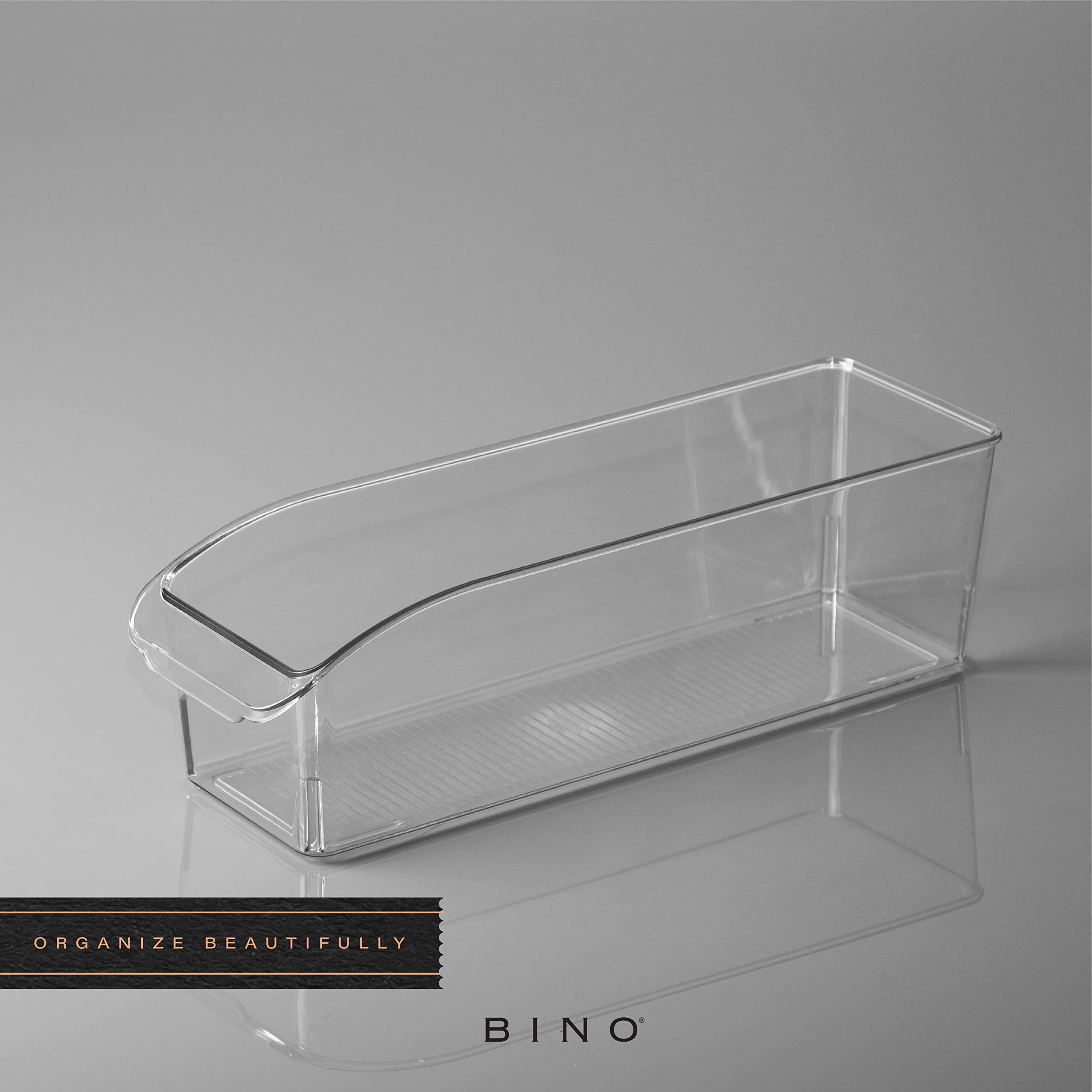 BINO Plastic Storage Bins - Small Organizer Containers for Kitchen, Pantry, Fridge & Home Organization | Multi-Use Storage Solutions | Perfect for Food, Toys, Office Supplies & Closet Organization | THE CURVE COLLECTION