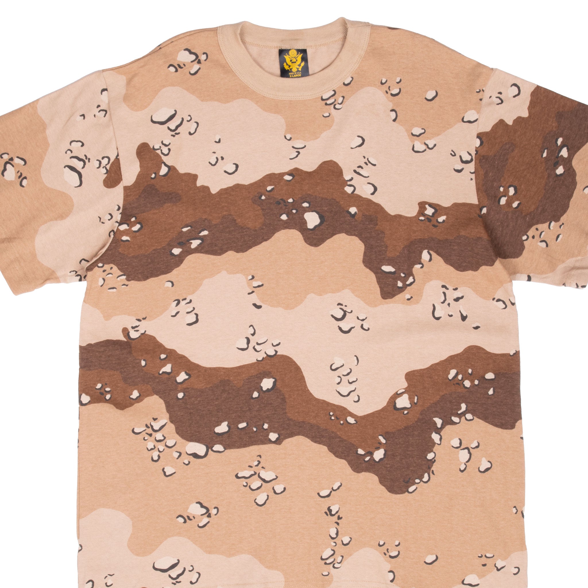Vintage US Army Chocolate Chip Camo T-Shirt 1990s XL - Authentic Made in USA Deadstock - Military Style Tee for Outdoor Adventure & Retro Fashion