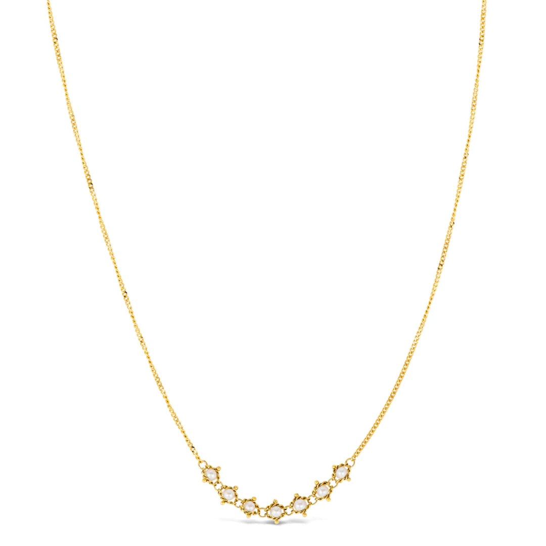 Elegant Petite Pearl Texture Necklace for Women - Delicate Fashion Jewelry for Date Night & Special Occasions