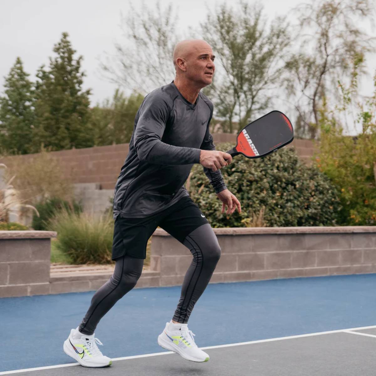 JOOLA Andre Agassi Edge Table Tennis Racket - Professional Ping Pong Paddle with Premium Rubber for Spin & Control - Perfect for Tournaments, Club Play & Home Practice