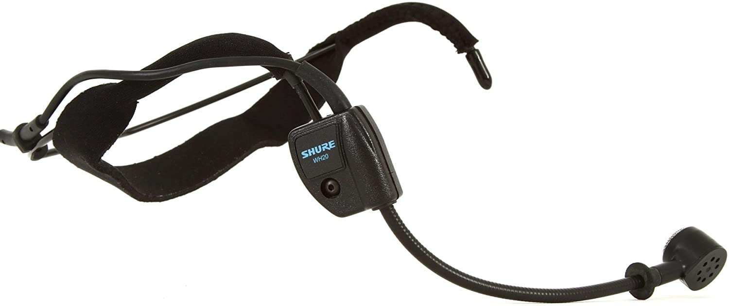 Shure WH20 Dynamic Headset Microphone - Durable, Lightweight, Secure Fit for Instructors, Musicians & Performers | TQG Connector Wireless Bodypack Transmitters (WH20TQG) | Perfect for Live Performances, Fitness Coaching & Podcasting