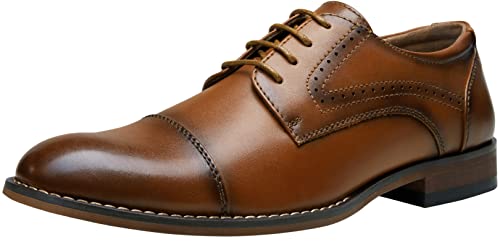 Polished Brown-cap Toe-636