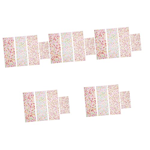 FRCOLOR 20 Sheets Face Pearl Stickers - Bling Rhinestone Eye Makeup Stickers, Self-Adhesive Eyebrow Pearls & 3D Nail Art Gems for Prom, Party, Festival & Special Occasion Makeup Looks