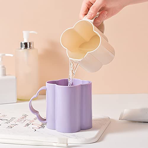 VALINK Plastic Bathroom Cup - Durable Toothbrush & Mouthwash Holder for Bathroom, Travel & Home Use - Portable Washing Cup for Brushing Teeth, Rinsing & Daily Hygiene