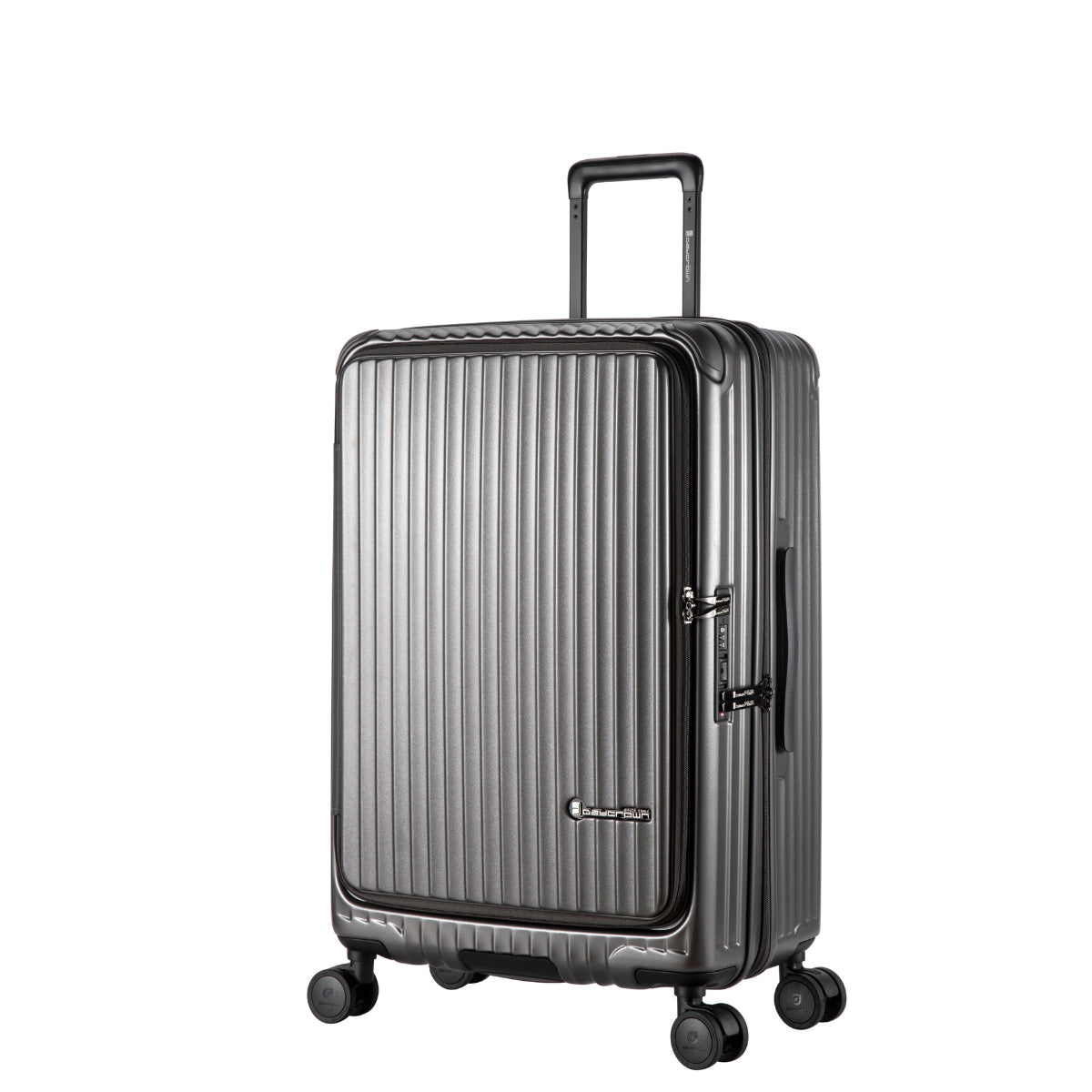 Daycrown 7828 Hinomoto Shock-Absorbing Wheels PC Expandable Front & Middle Opening Luggage - Perfect for Travel, Business Trips & Vacations