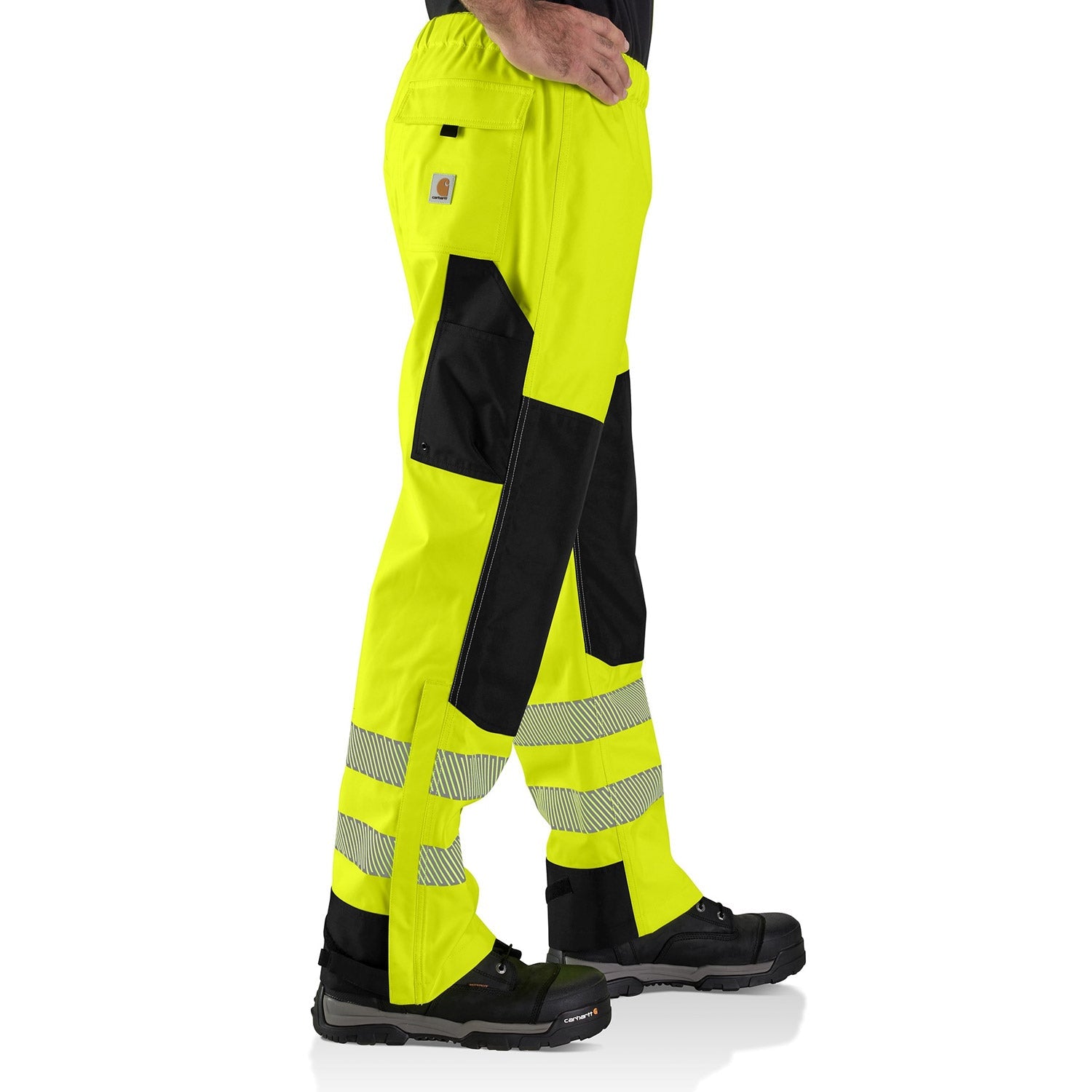 Carhartt Men's Storm Defender Class E Waterproof Hi-Visibility Double Front Work Pants - Heavy Duty Construction for Outdoor Jobs & Extreme Weather Conditions