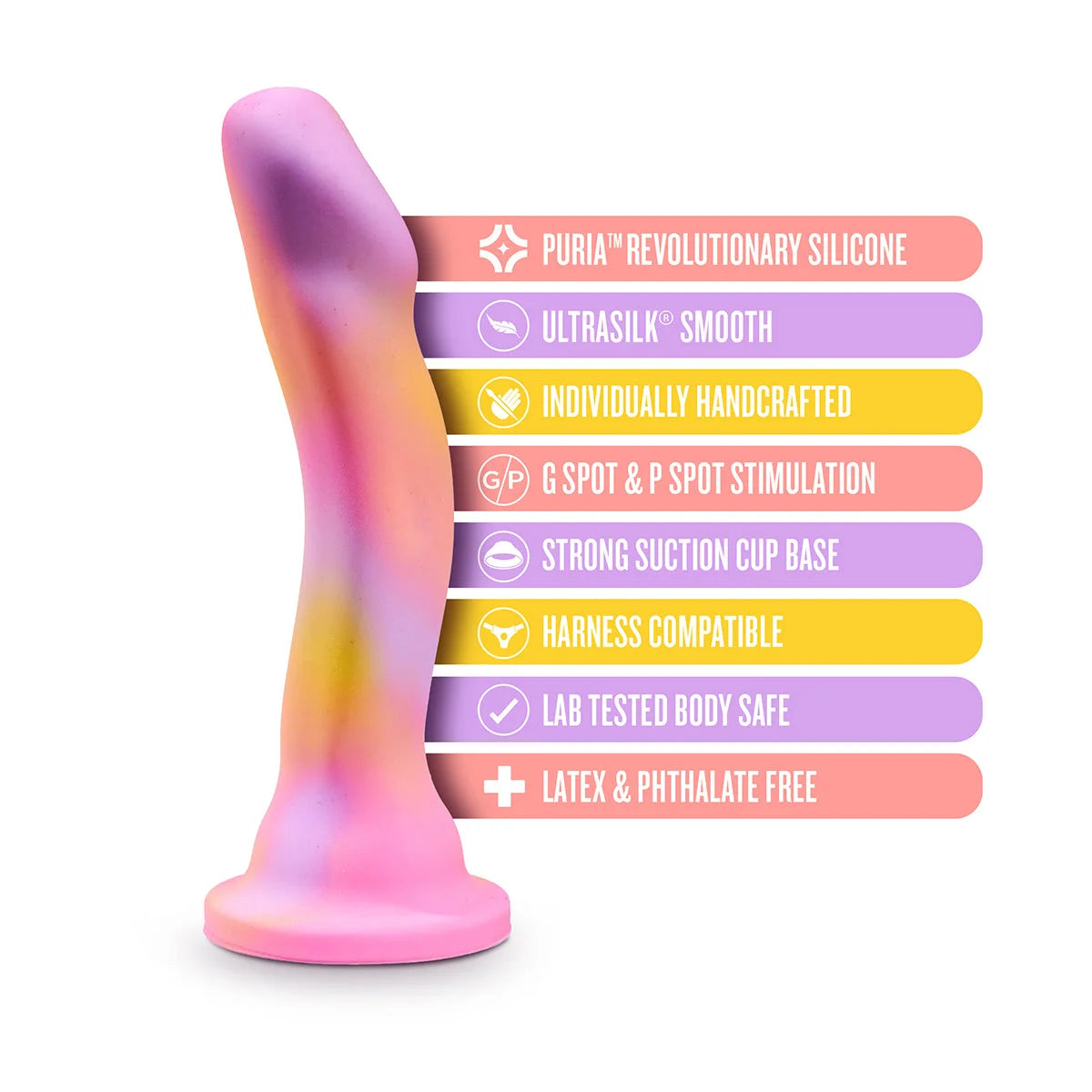 Avant Sun's Out Pink Dildo - Premium Silicone Adult Toy for Women, G-Spot & Clitoral Stimulation - Perfect for Solo Play & Couples Intimacy
