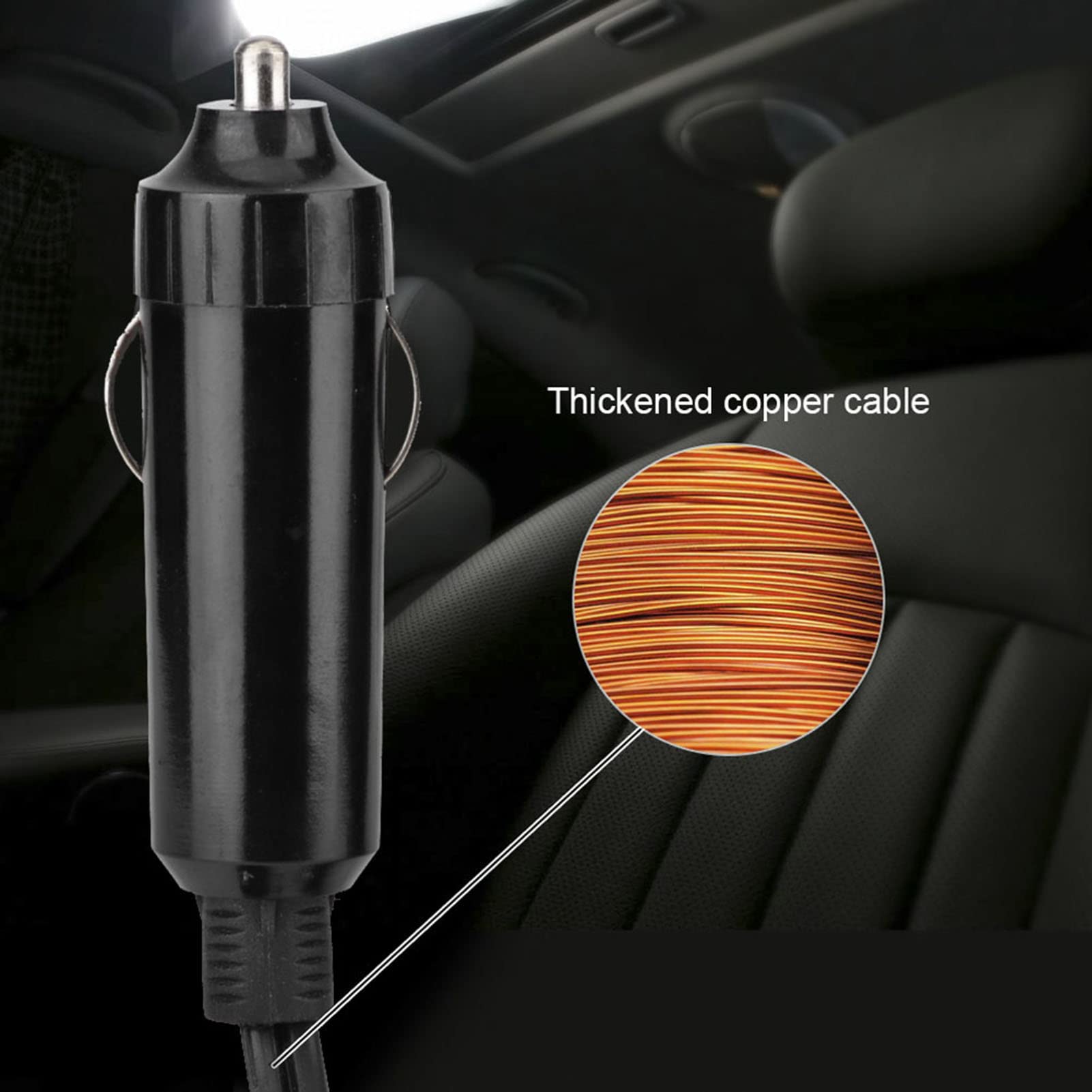 Keenso 12V 150W Portable Car Heater & Defroster - Lightweight 12 Volt Automotive Seat Heater for Winter Driving, Windshield Defogger - Perfect for Trucks, SUVs & Road Trips in Cold Weather