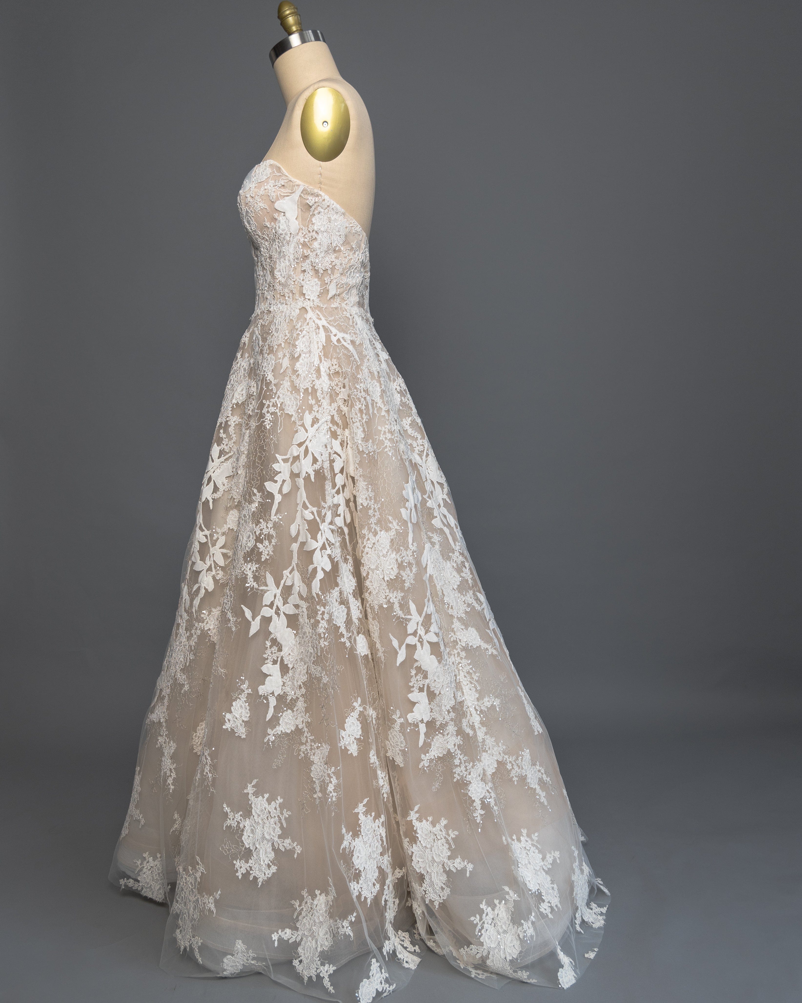 Anne Barge Luca Wedding Dress - Size 12 | Elegant Bridal Gown for Church Ceremony & Beach Weddings