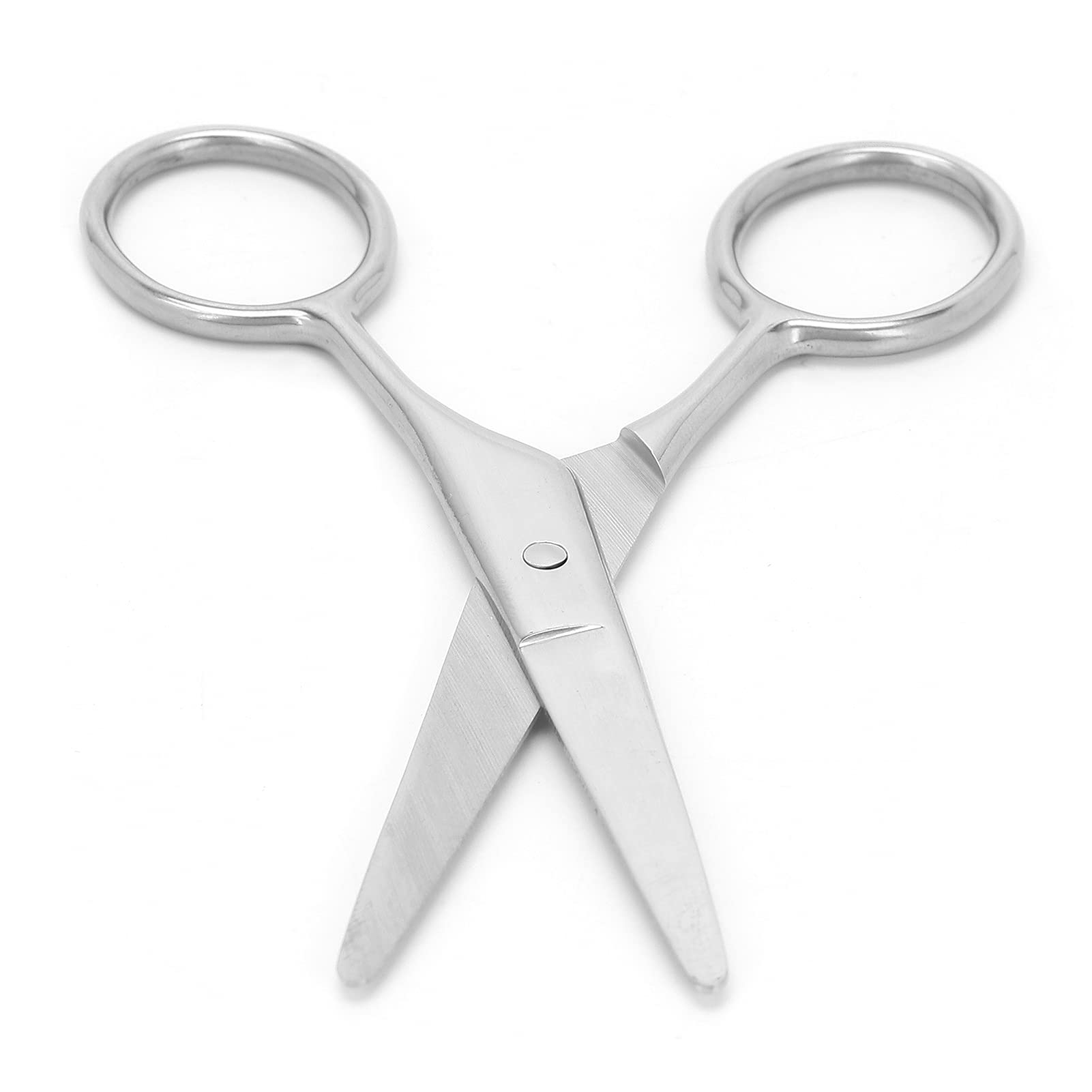 Professional Stainless Steel Mustache & Beard Trimming Scissors with Adjustable Screw - Precision Grooming Tool for Salon, Barbershop & Home Use (MJ-LF010) - Perfect for Beard Shaping, Mustache Styling & Facial Hair Maintenance