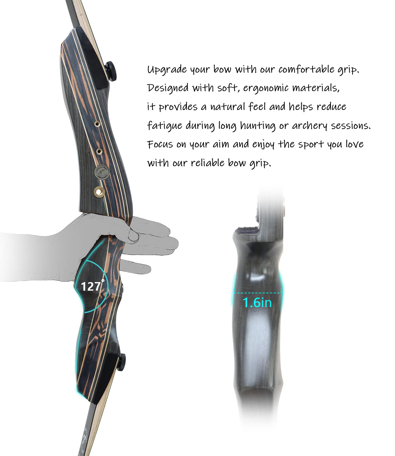Premium Recurve Bow for Adults & Beginners - 62