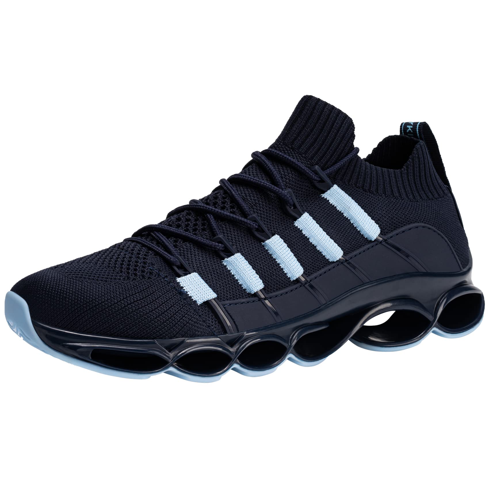 DYKHMATE Men's Steel Toe Work Shoes - Lightweight Safety Sneakers with Wide Toe Box, Slip Resistant & Breathable for Construction, Warehouse, Outdoor Work | Comfortable Slip-On Design for All-Day Wear