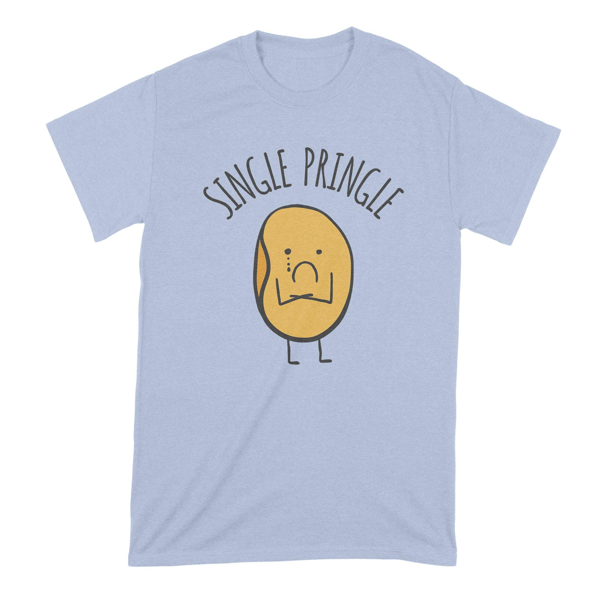 Funny Single Pringle Shirt for Men & Women - Cute Valentine's Day T-Shirt for Singles - Perfect for Valentine's Parties, Dating Events & Single Awareness Day