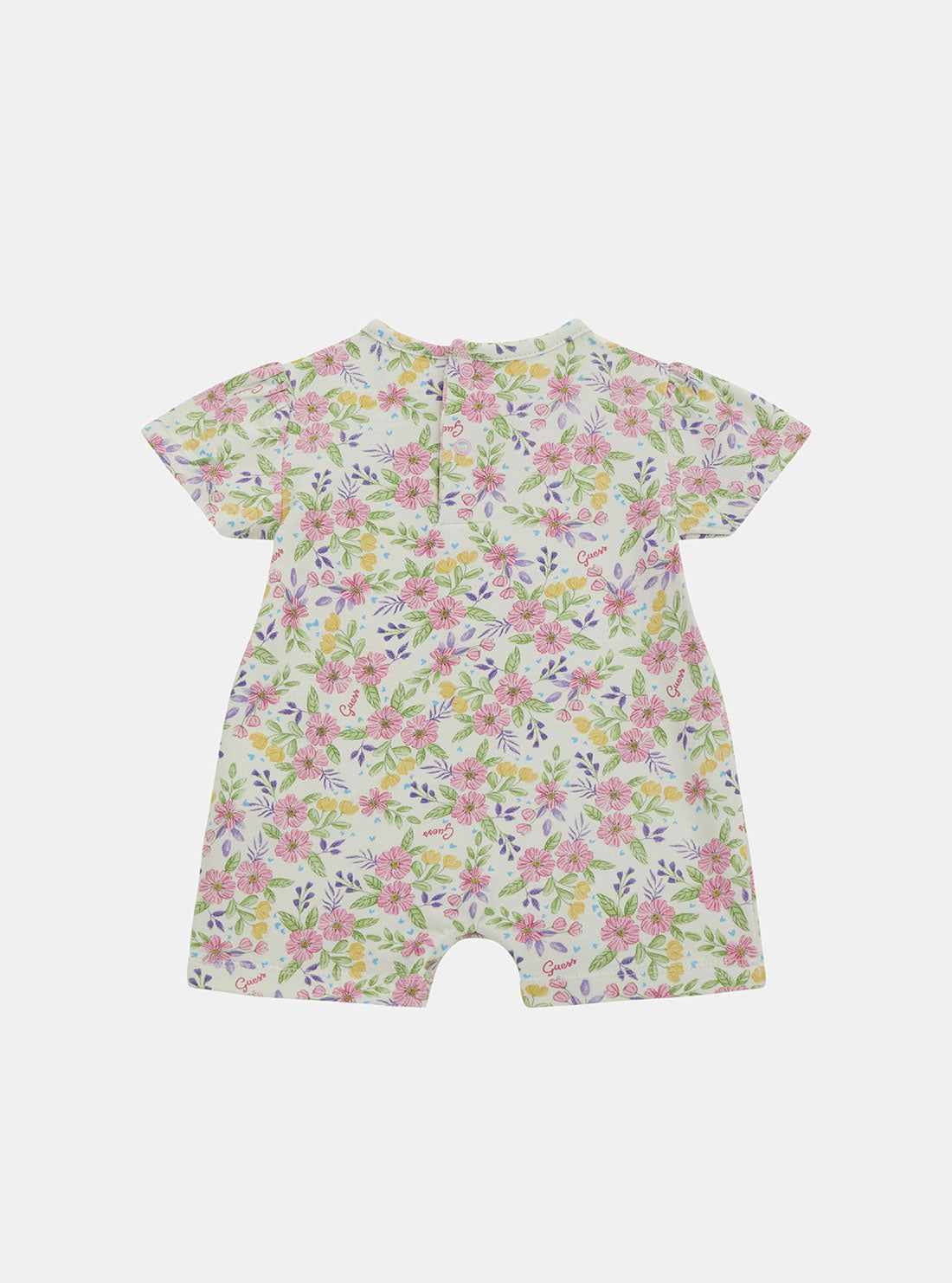 Floral Print Baby Short Onesie for 0-12 Months - Soft Jersey Romper for Summer & Playtime | Perfect for Outdoor Activities, Beach Trips, and Photo Shoots