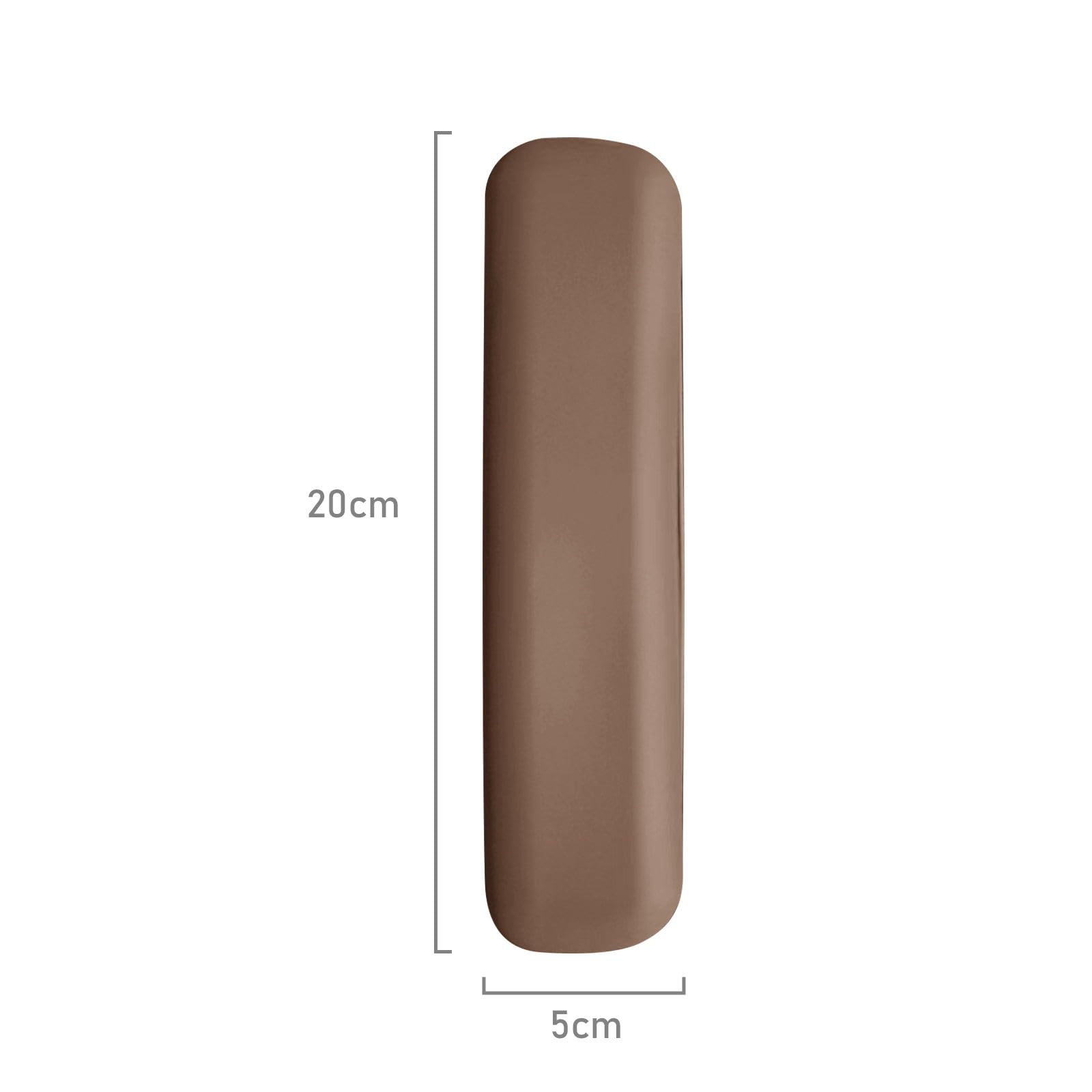 Travel Makeup Brush Holder - Silicone Waterproof Makeup Brush Bag for All Brushes | Soft & Durable Travel-Size Toiletries Organizer (Khaki) | Perfect for Vacation, Gym & On-the-Go Beauty