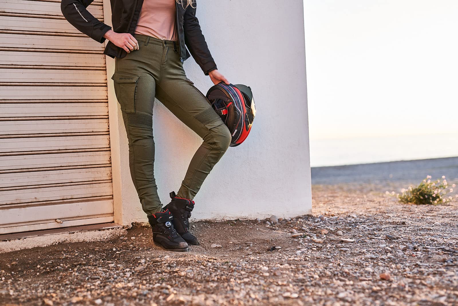 SHIMA Giro 2.0 Women's Motorcycle Pants - Stretchable Slim Fit Cargo Biker Pants with DuraQL Layer for Comfort & Protection | Perfect for Commuting, Touring & Urban Riding