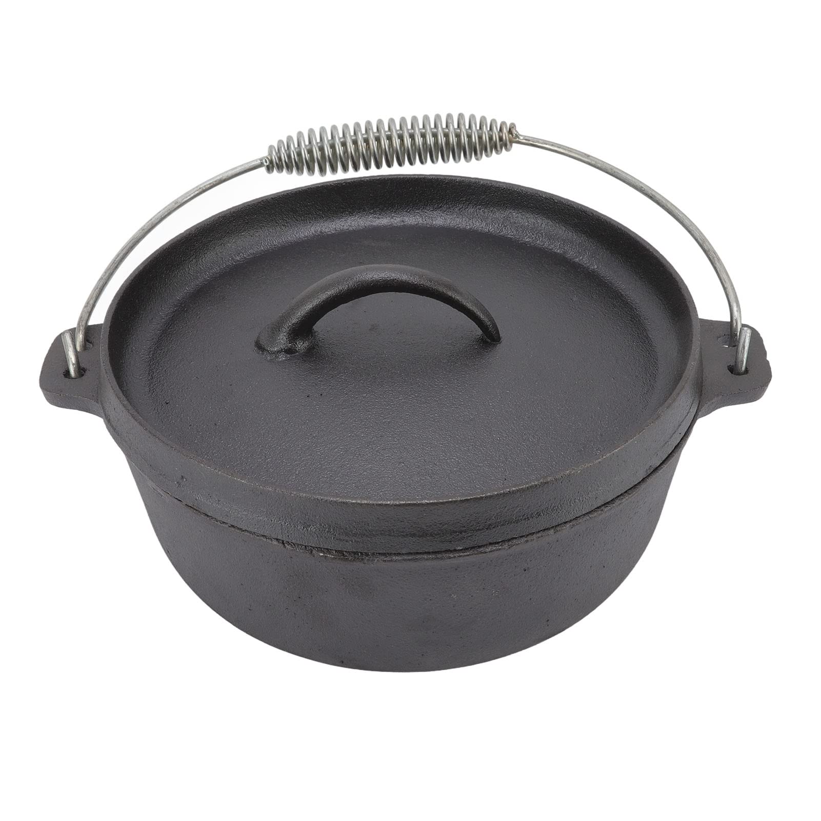 Premium Atyhao Cast Iron Dutch Oven Set with Lid & Feet - Heavy Duty BBQ Fire Pot for Camping, Outdoor Cooking, Backyard Grilling & Garden Parties - Perfect for Stews, Roasts & Open-Fire Meals