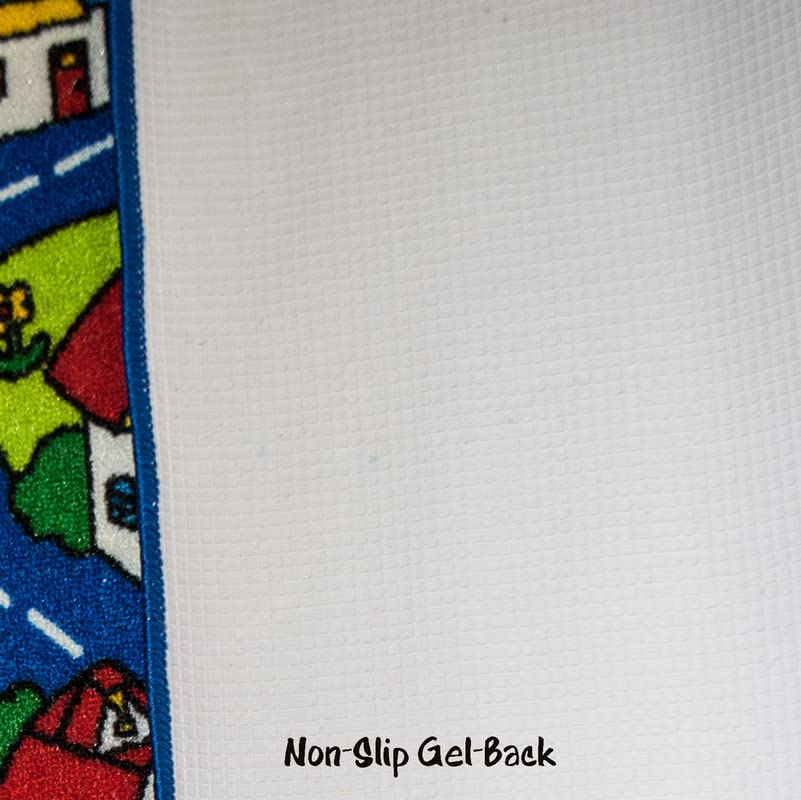 Non-Slip Kids Area Rug 8'x11' - Soft Playroom Carpet with Gel Backing for Safe Playtime & Nursery Decor