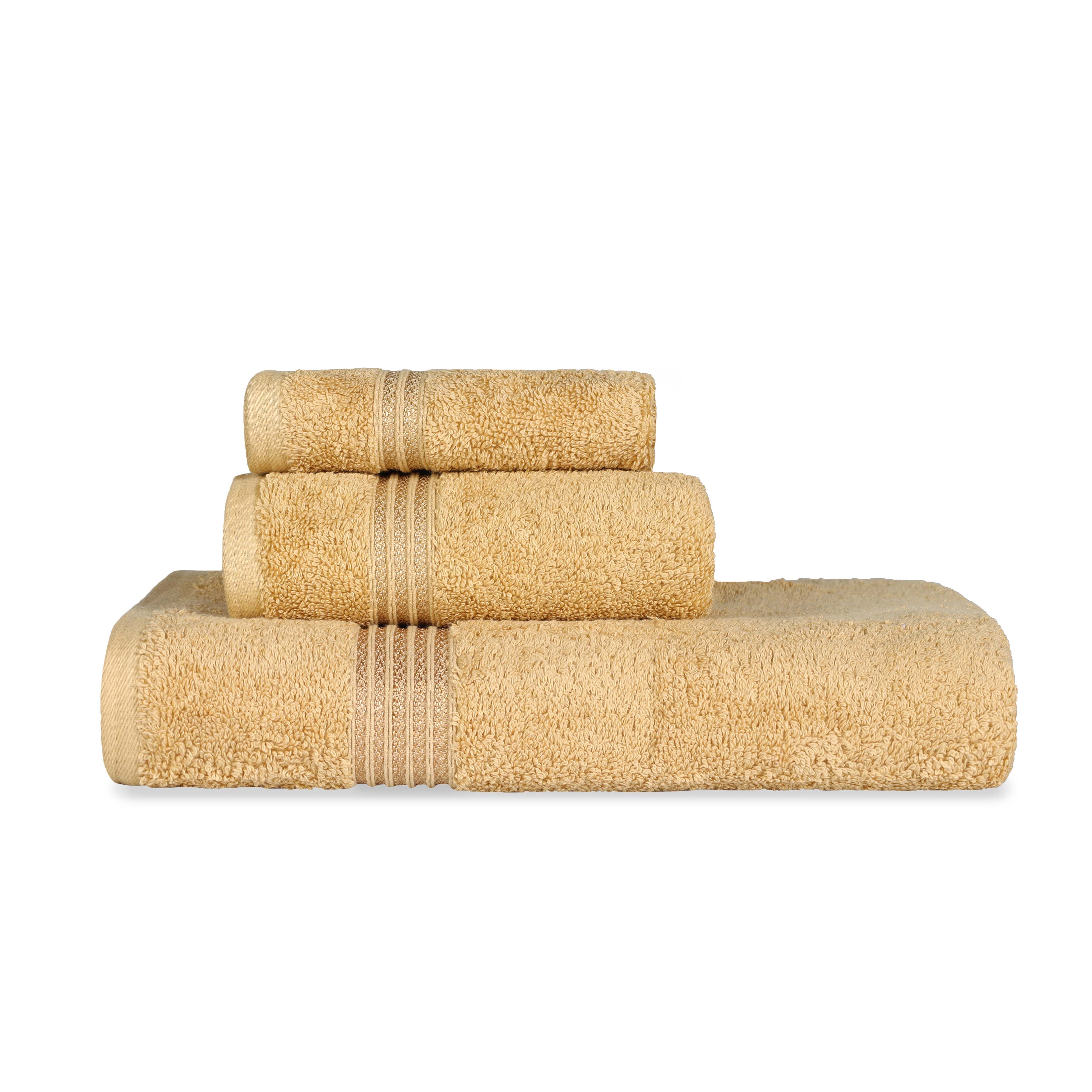 Premium Egyptian Cotton 3-Piece Towel Set - Ultra Soft, Highly Absorbent Bath Towels for Spa, Bathroom & Luxury Home Use