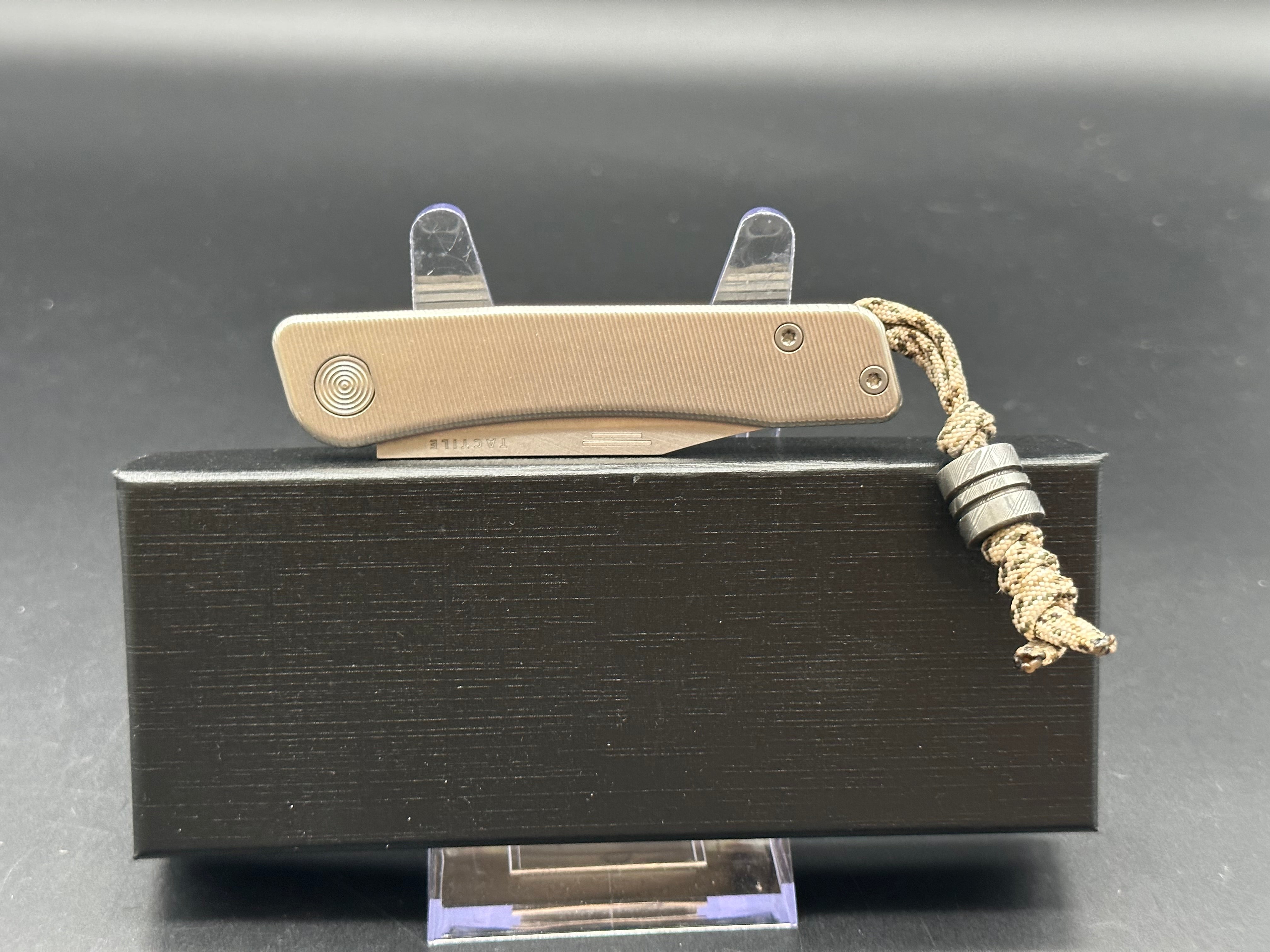 Tactile Knife Co. Bexar - Premium EDC Folding Pocket Knife with Titanium Handle - Perfect for Outdoor, Camping, Hiking & Everyday Carry