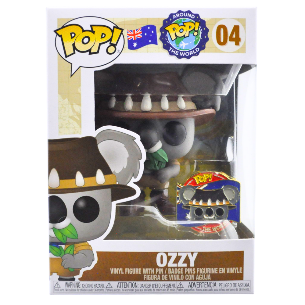 Funko Pop! Ozzy Osbourne with Pin - Pop! Around The World Series 04 - Perfect for Music Fans & Collectors - Great for Display, Gifts & Pop Culture Decor