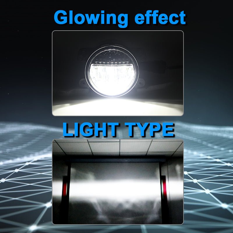 4 Inch Smile LED Fog Lights for Jeep Wrangler JK JL & Gladiator - Waterproof Off-Road Driving Lights (Pair) | Perfect for Night Driving, Off-Roading & Adventure