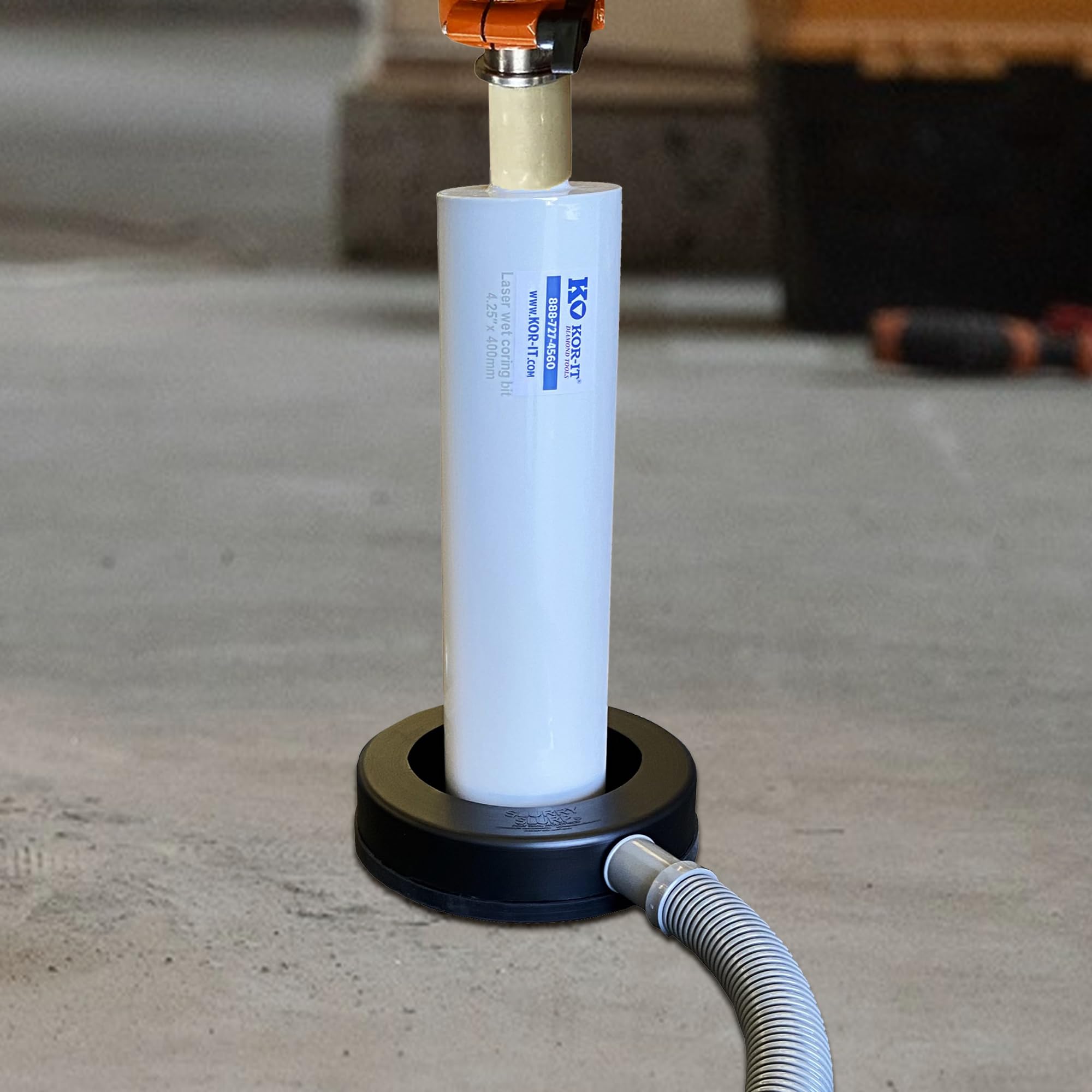 5 Inch Core Drill Suction Hose Attachment - Slurry Slurp Dust Collector for Wet Core Drilling | Perfect for Concrete, Masonry & Tile Work