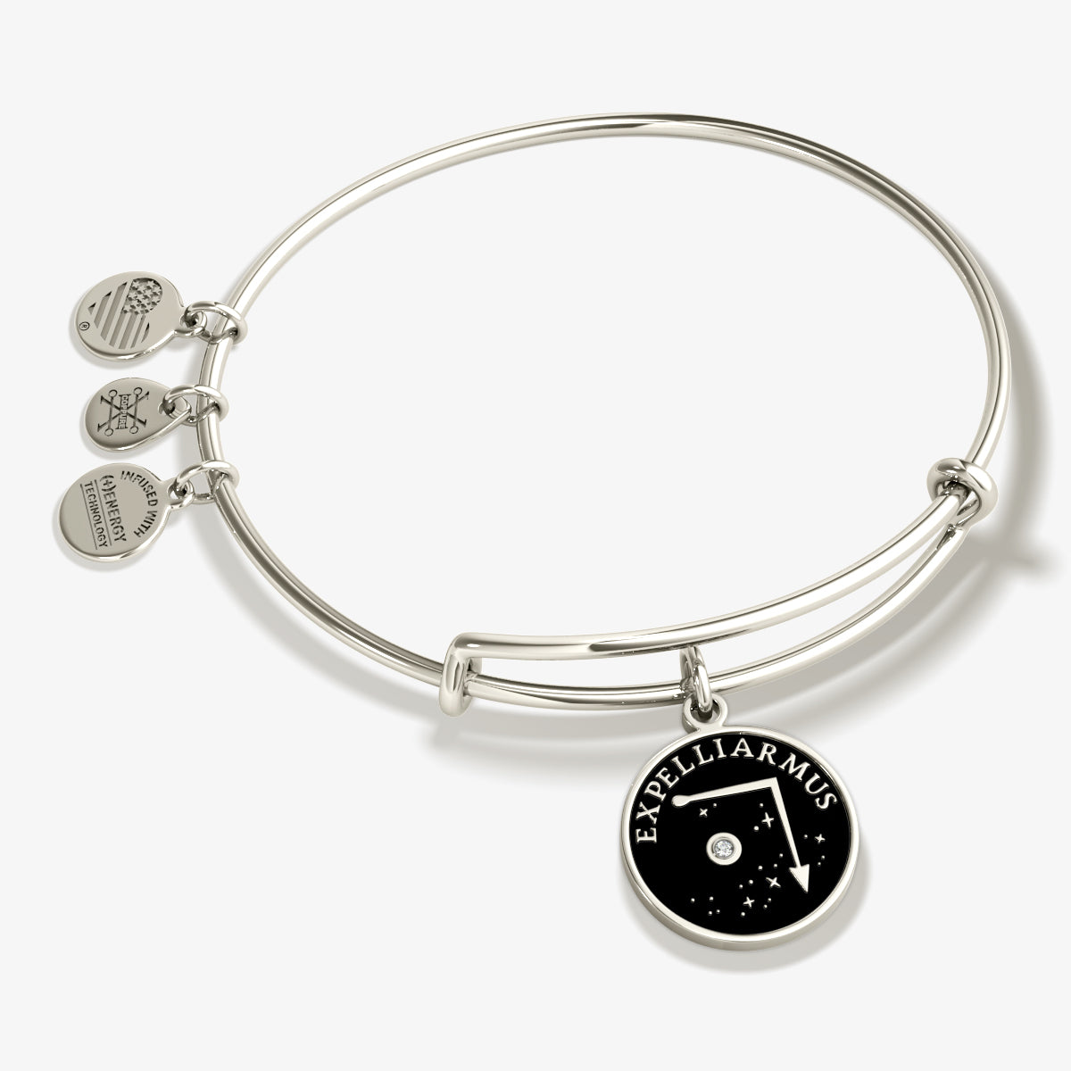 Harry Potter 'Expelliarmus' Charm Bangle Bracelet - Wizarding World Jewelry for Fans & Collectors - Perfect for Cosplay, Gifts & Harry Potter Themed Parties