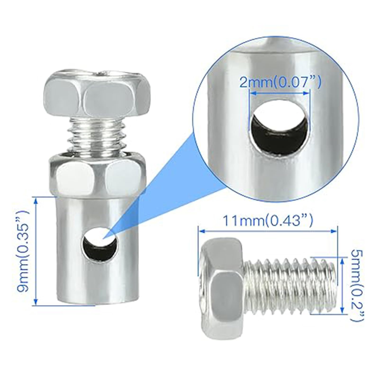 18pcs Universal 1/8