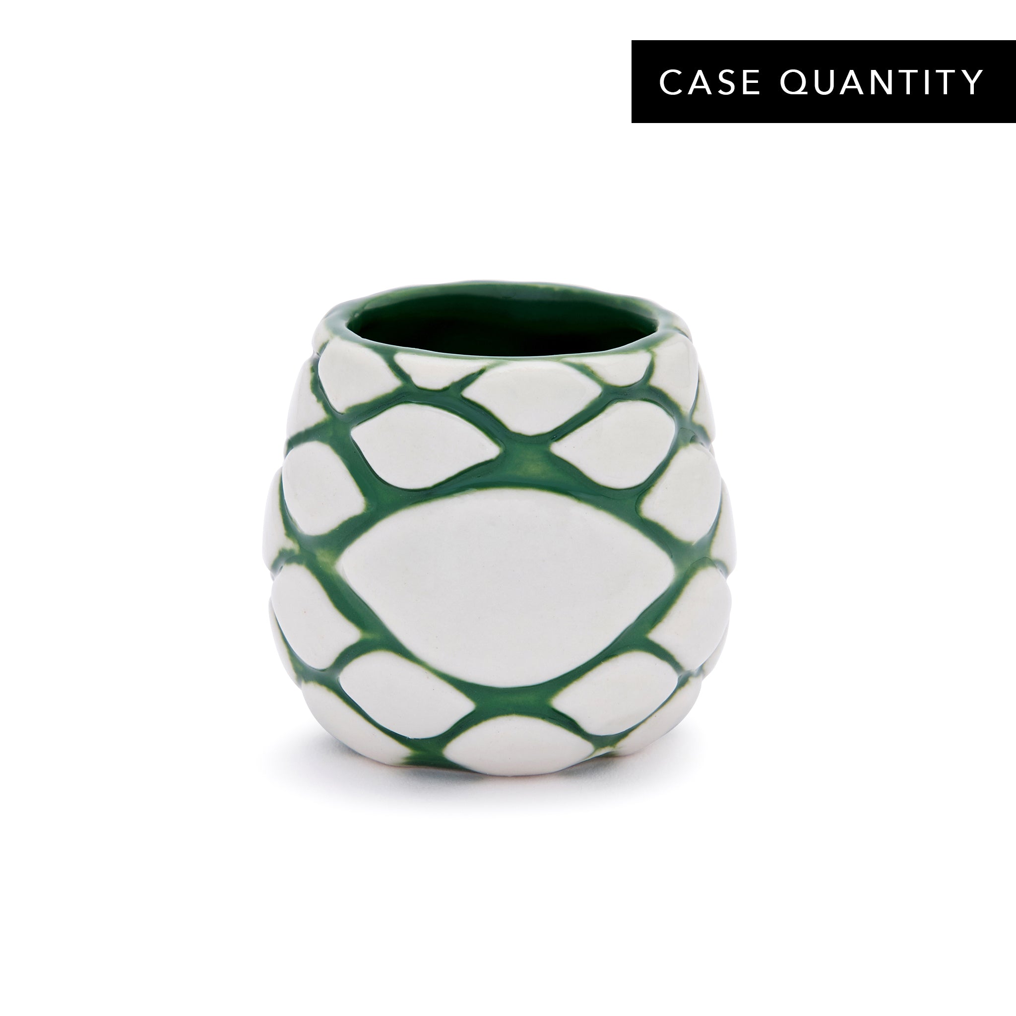 Agave Shot Glass Set - Glazed Ceramic 1.5oz (44ml) - Case of 24 - Perfect for Tequila Tasting, Parties & Mexican-Themed Events