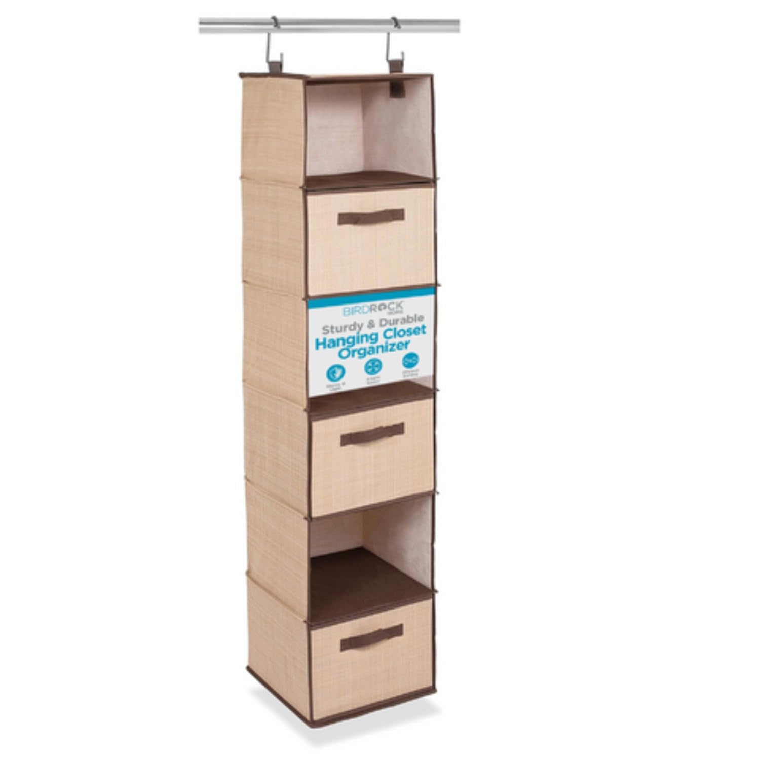 Best 3-Drawer Hanging Closet Organizer - 6-Shelf Fabric Storage for Clothes & Shoes - Space-Saving Dorm & Kids Room Solution