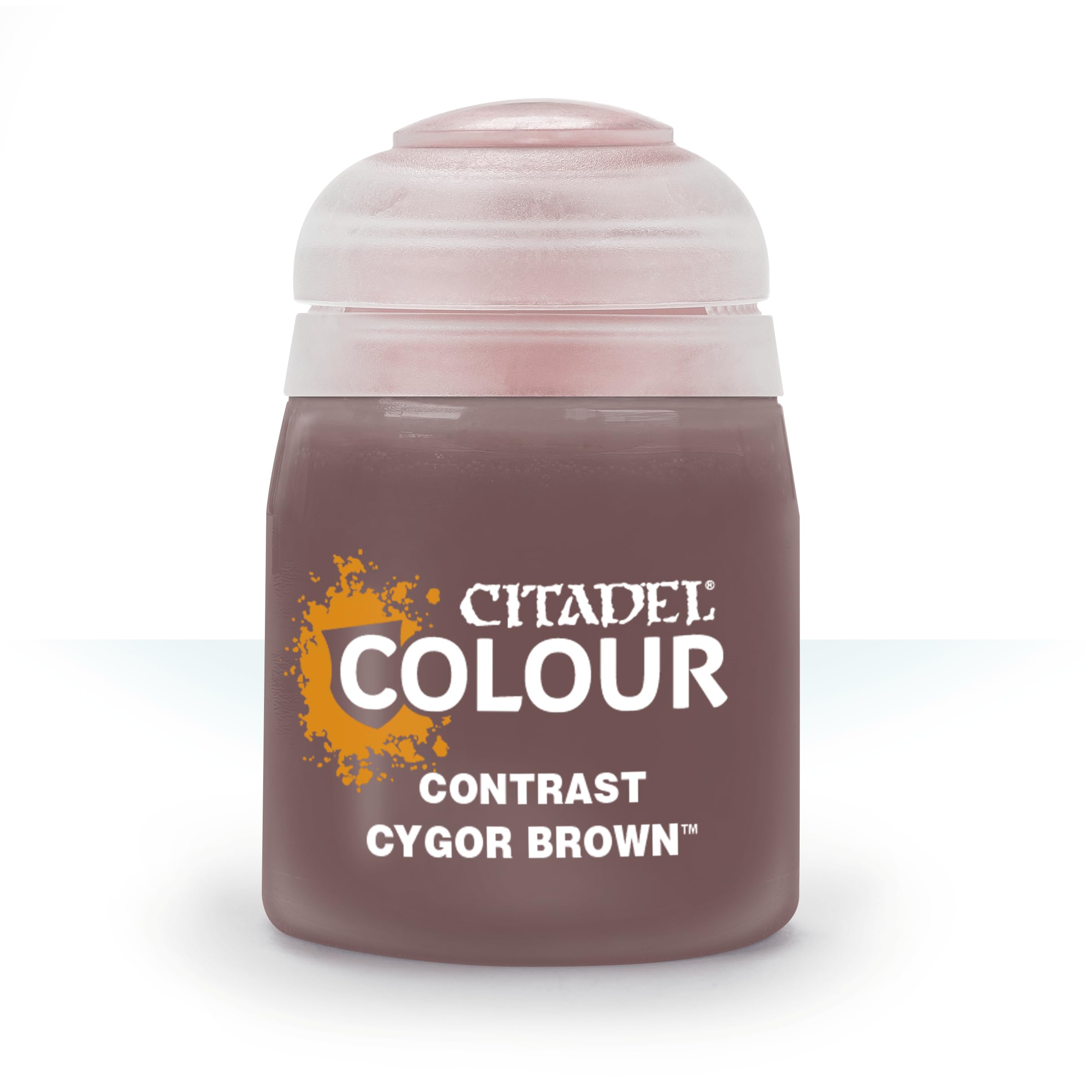Games Workshop Citadel Paint Pot - Contrast Cygor Brown (18ml) - Miniature Painting for Warhammer & Tabletop Gaming