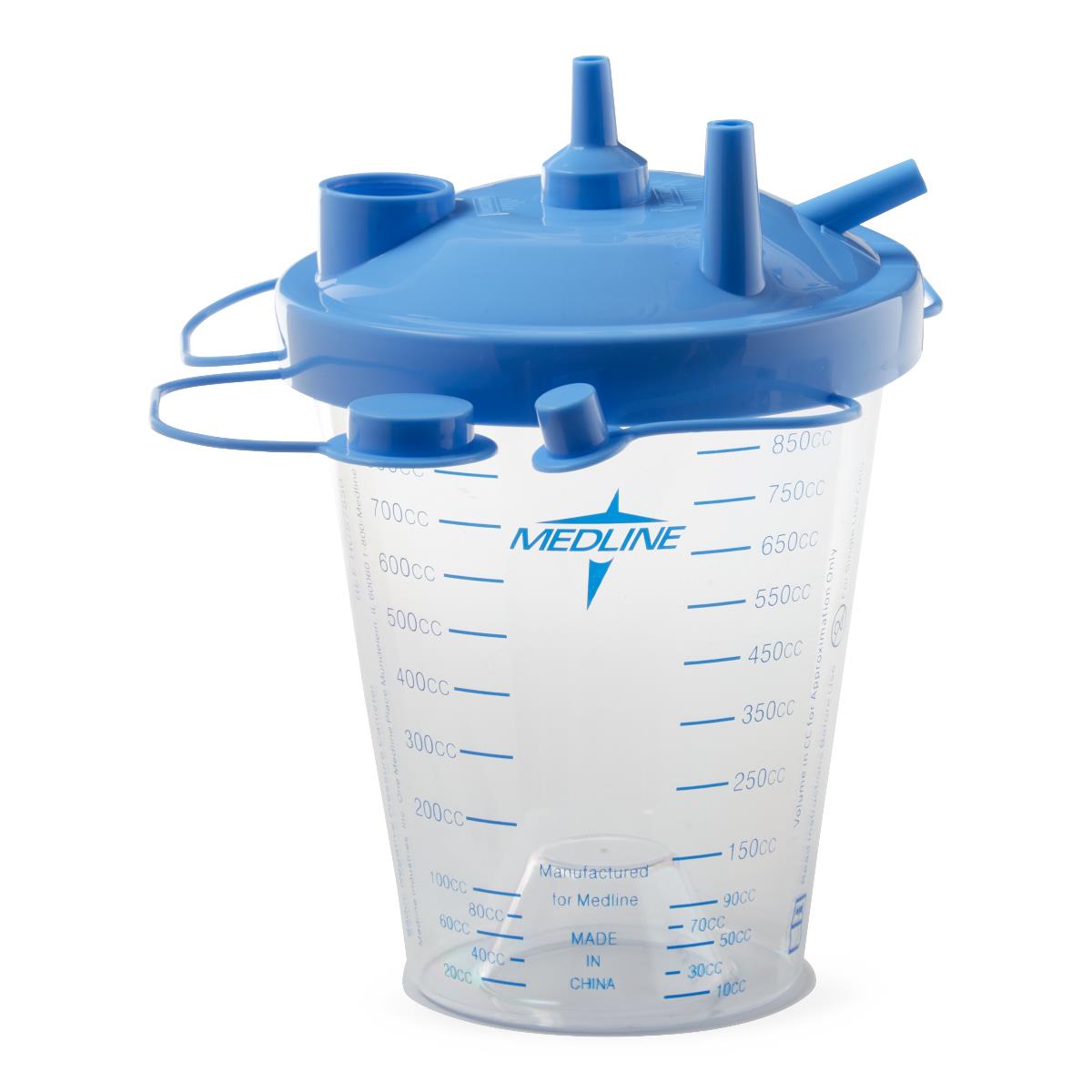 Medical Suction Canister with Float Lid - Case of 12 - Ideal for Hospitals, Clinics, and Emergency Medical Kits