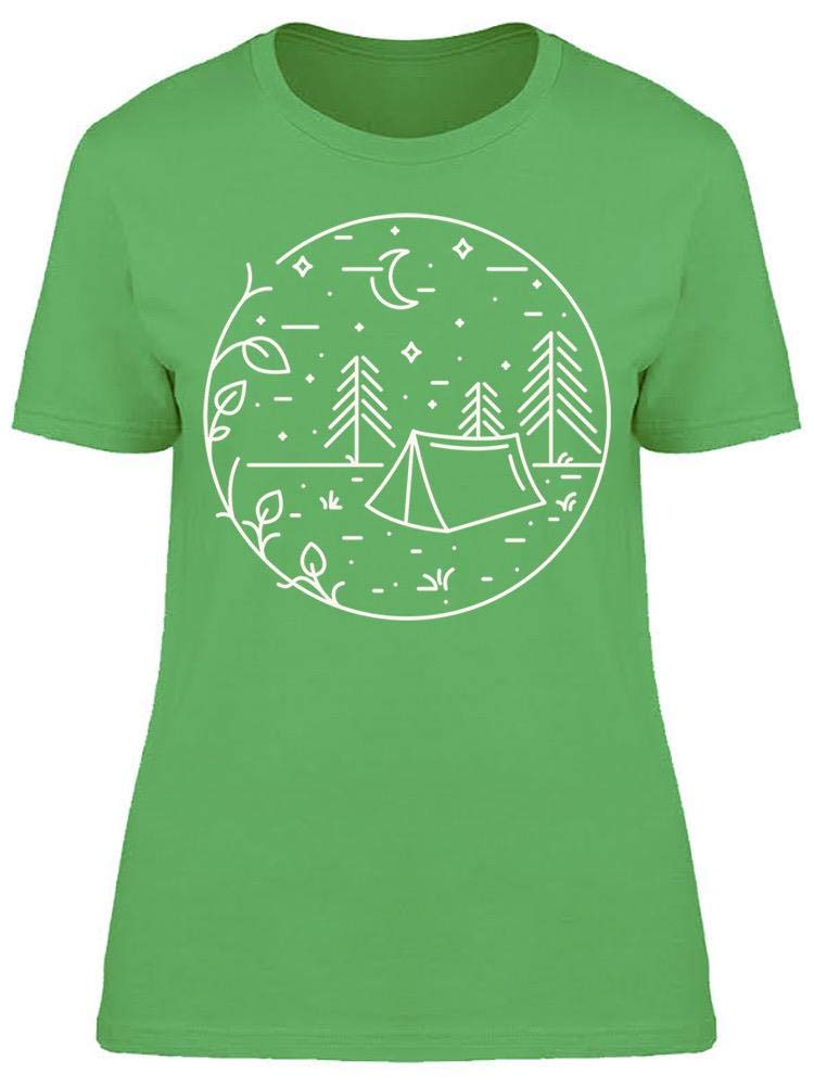 Women's Camping Night Tee - Cozy Outdoor Adventure Wear