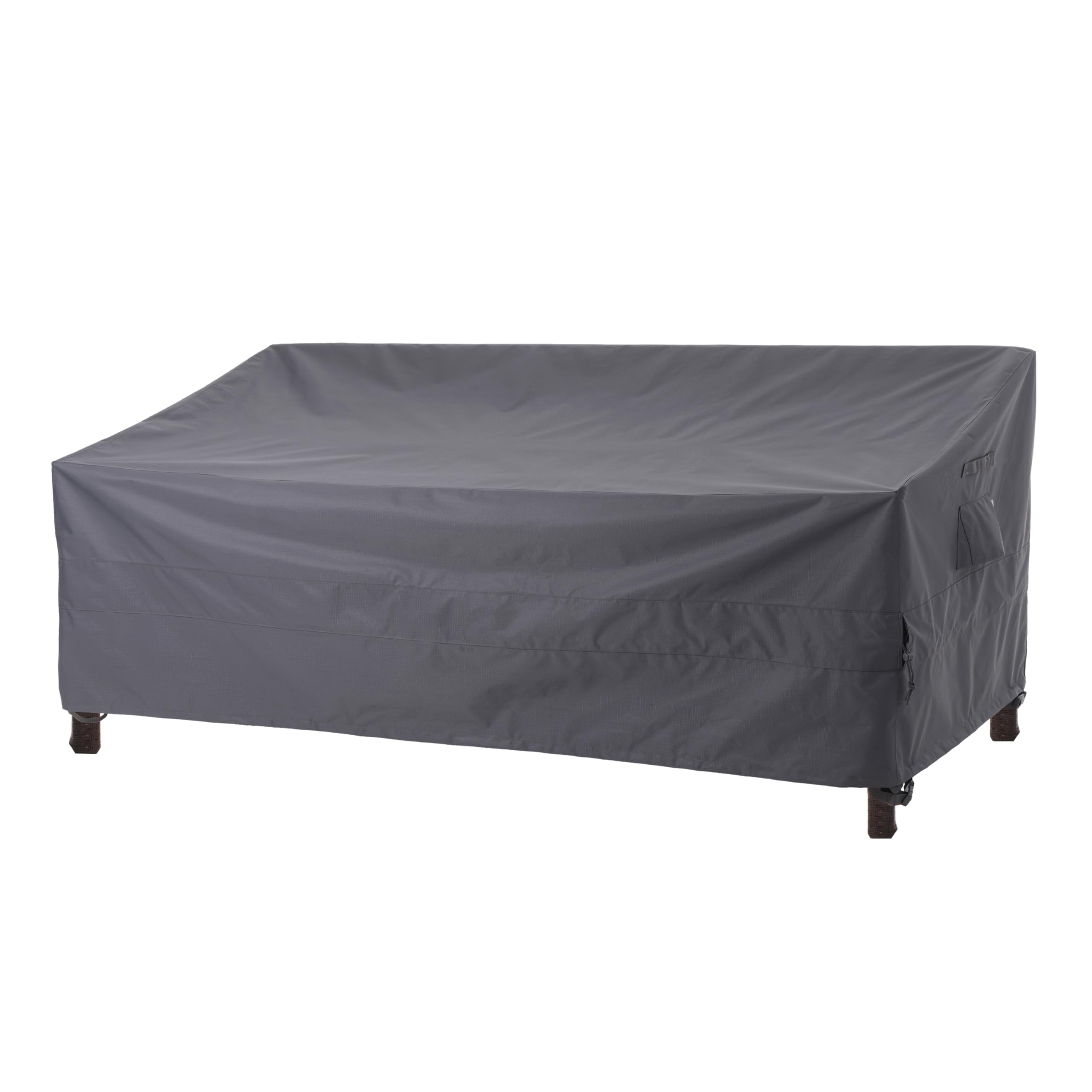 Waterproof 3-Seater Outdoor Sofa Covers - Heavy Duty UV Resistant Patio Couch Covers for Deck, Garden & Backyard - Windproof Anti-Fading Furniture Protector (87